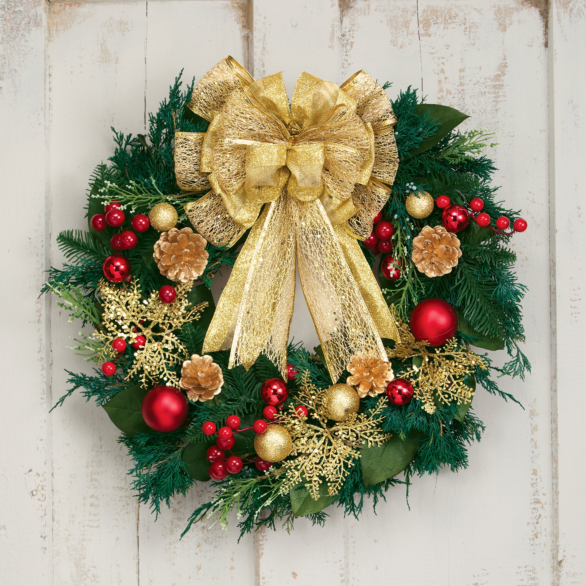 Festive Ornaments Wreath