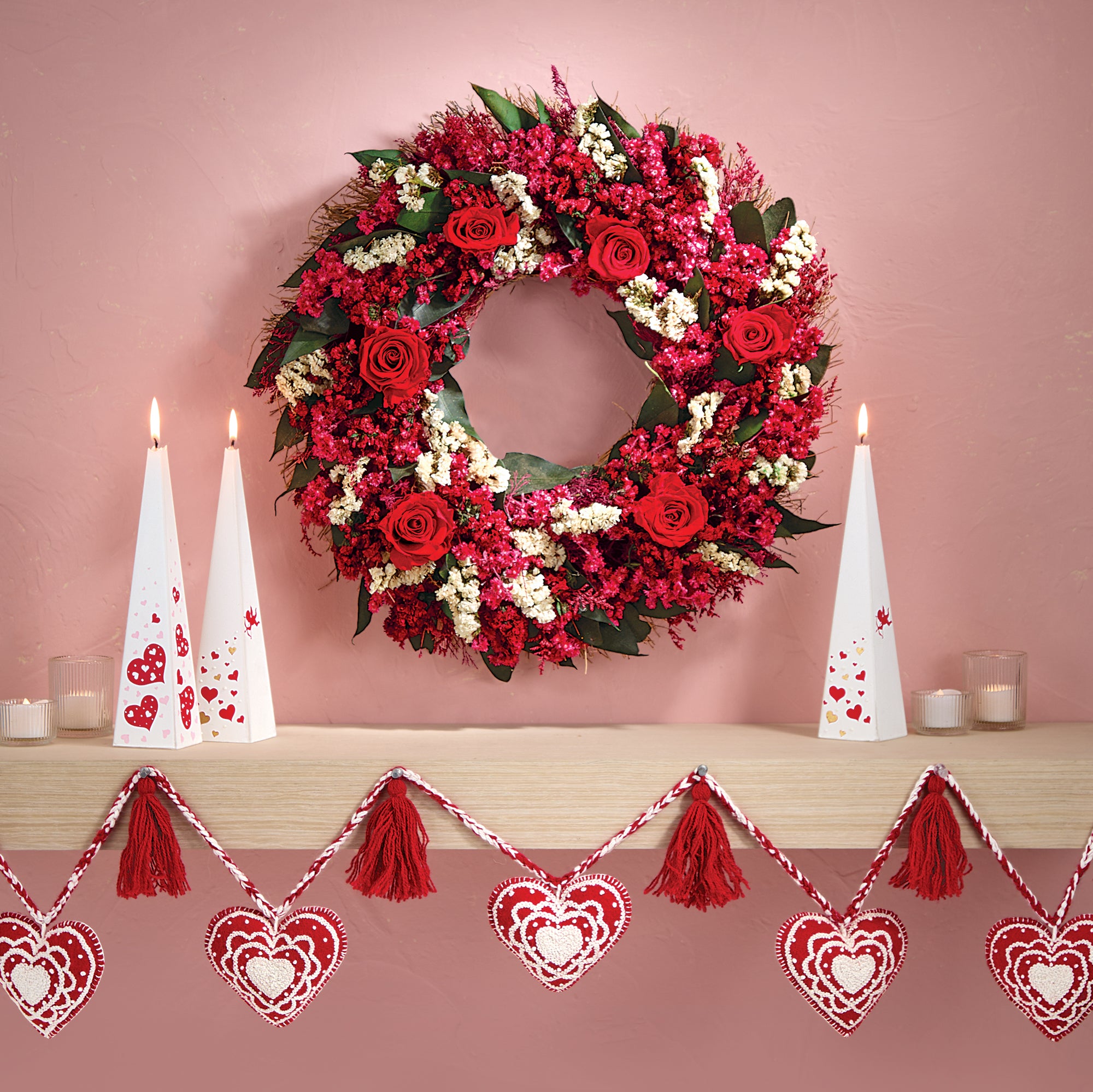 Roses & Romance Wreath