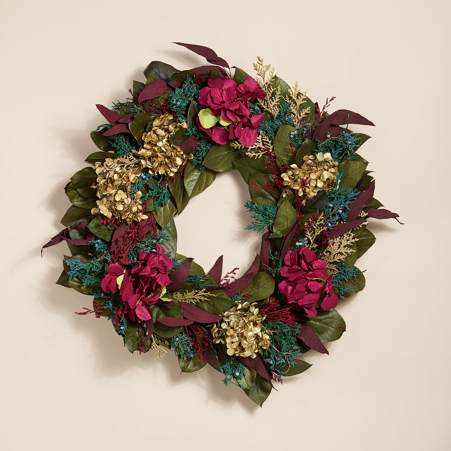 Royal Hydrangeas Wreath