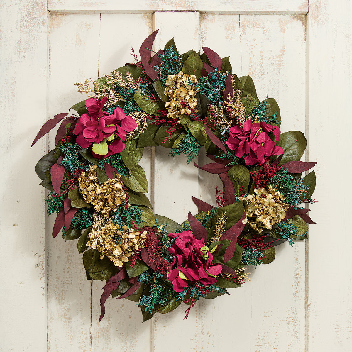 Royal Hydrangeas Wreath
