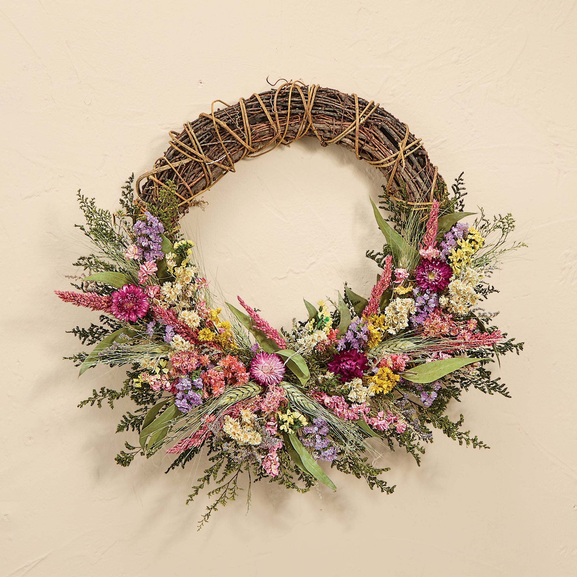 Farmhouse Florals Wreath