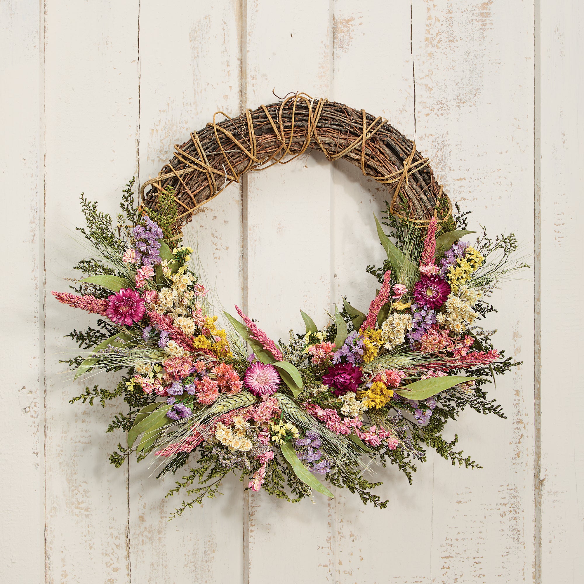 Farmhouse Florals Wreath