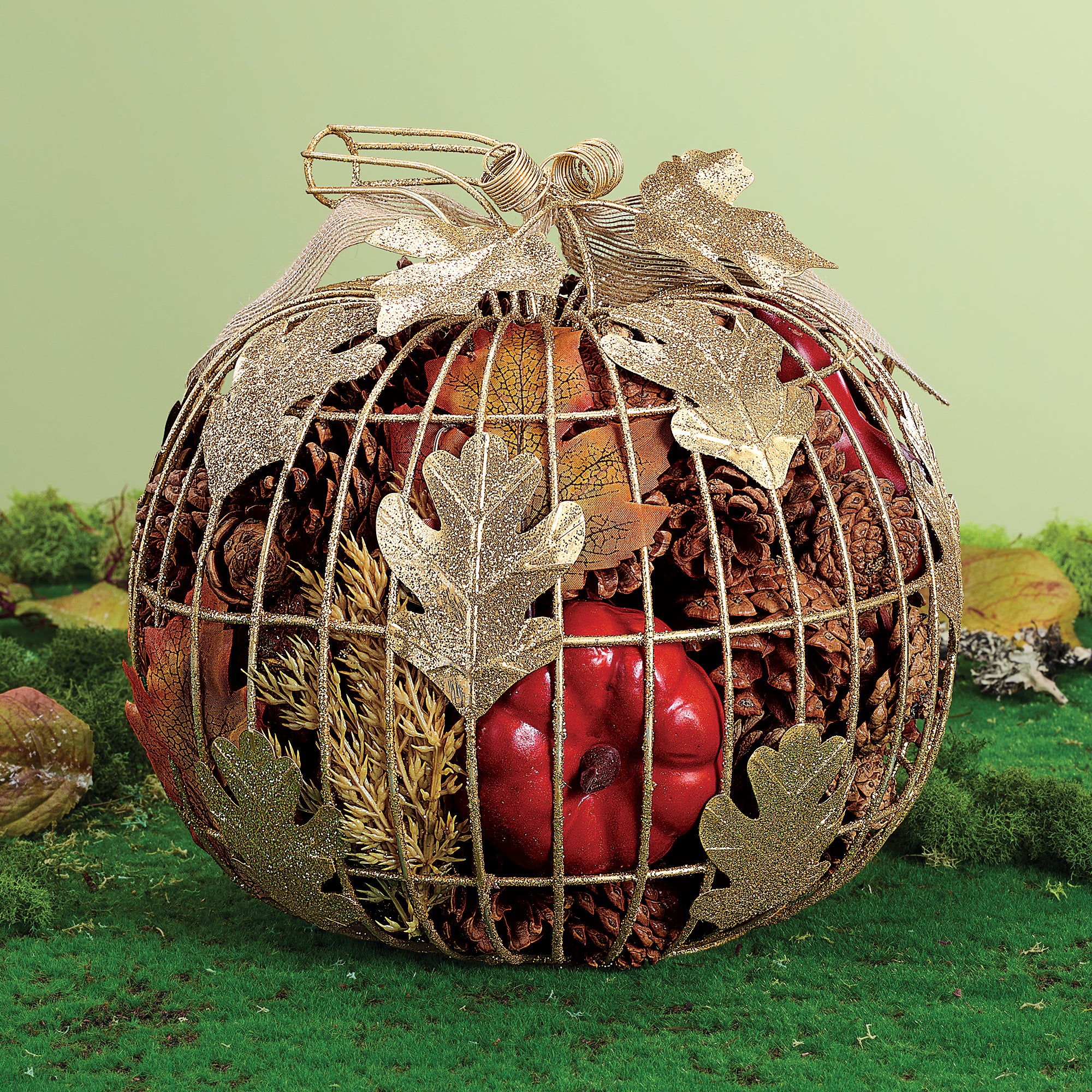 Harvest Hollow Wire Potpourri Pumpkin (Preorder) | Uno Alla Volta