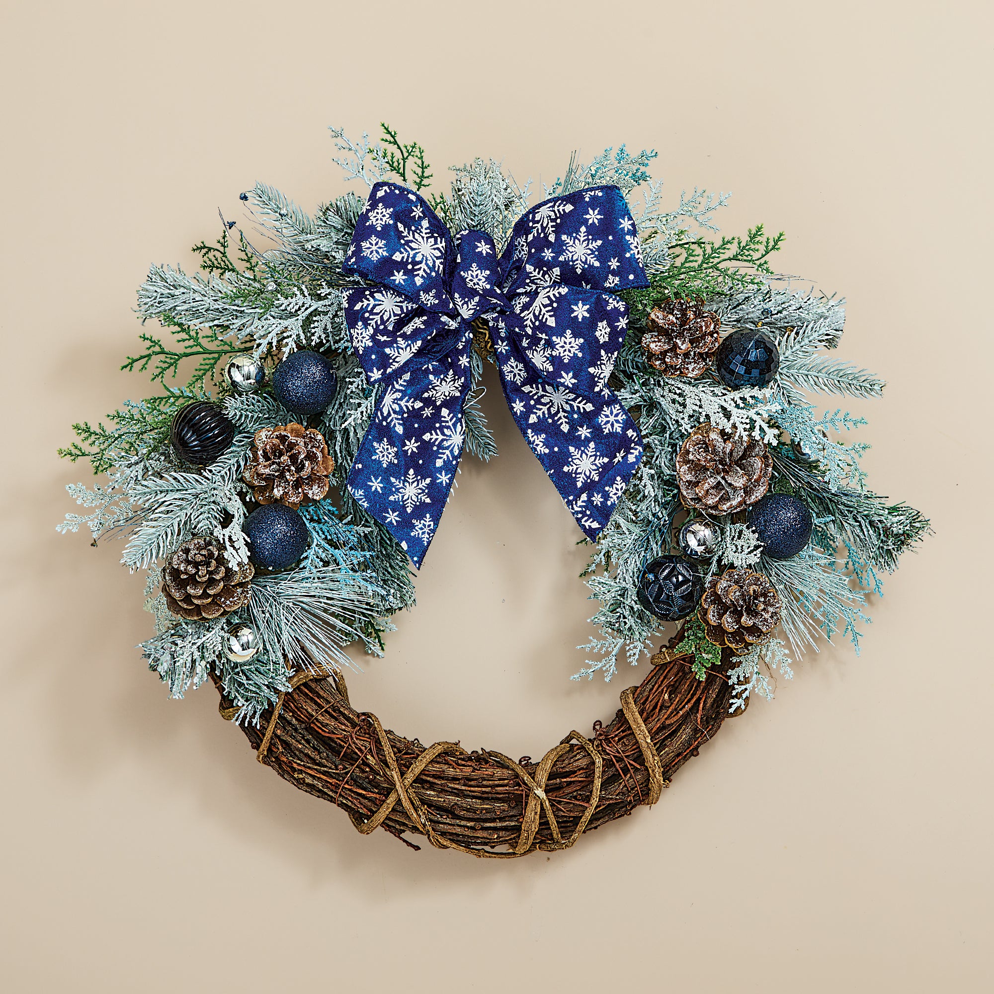 Frosted Farmhouse Wreath