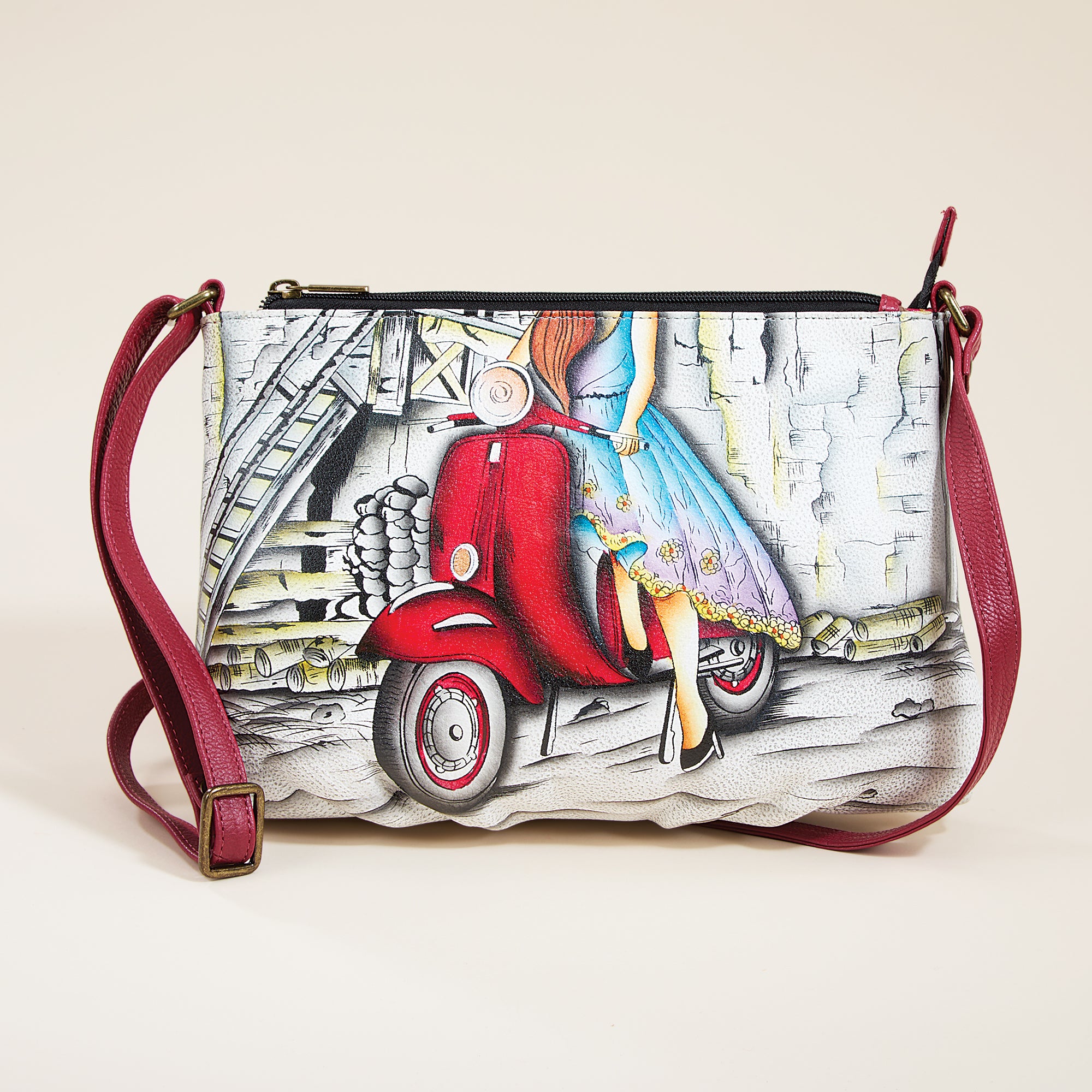 Hand-Painted European Style Crossbody