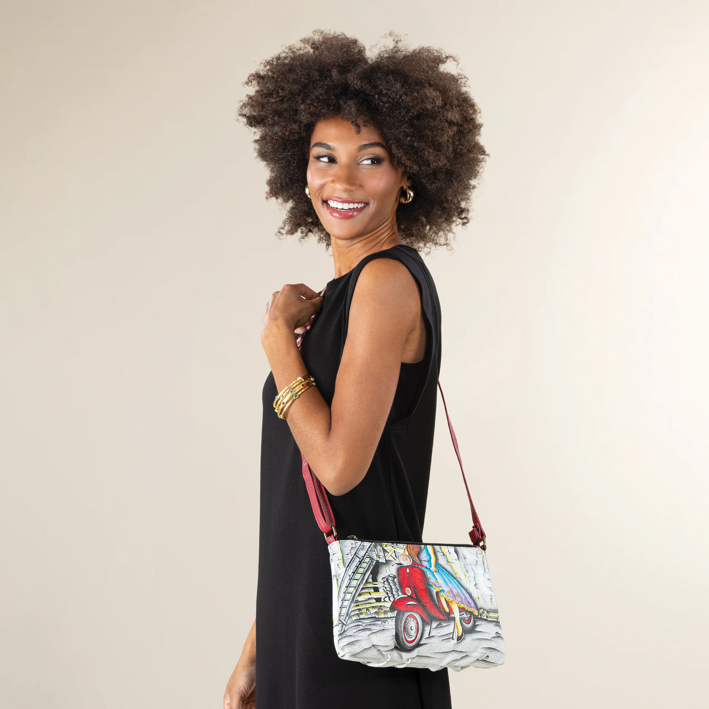 Hand-Painted European Style Crossbody