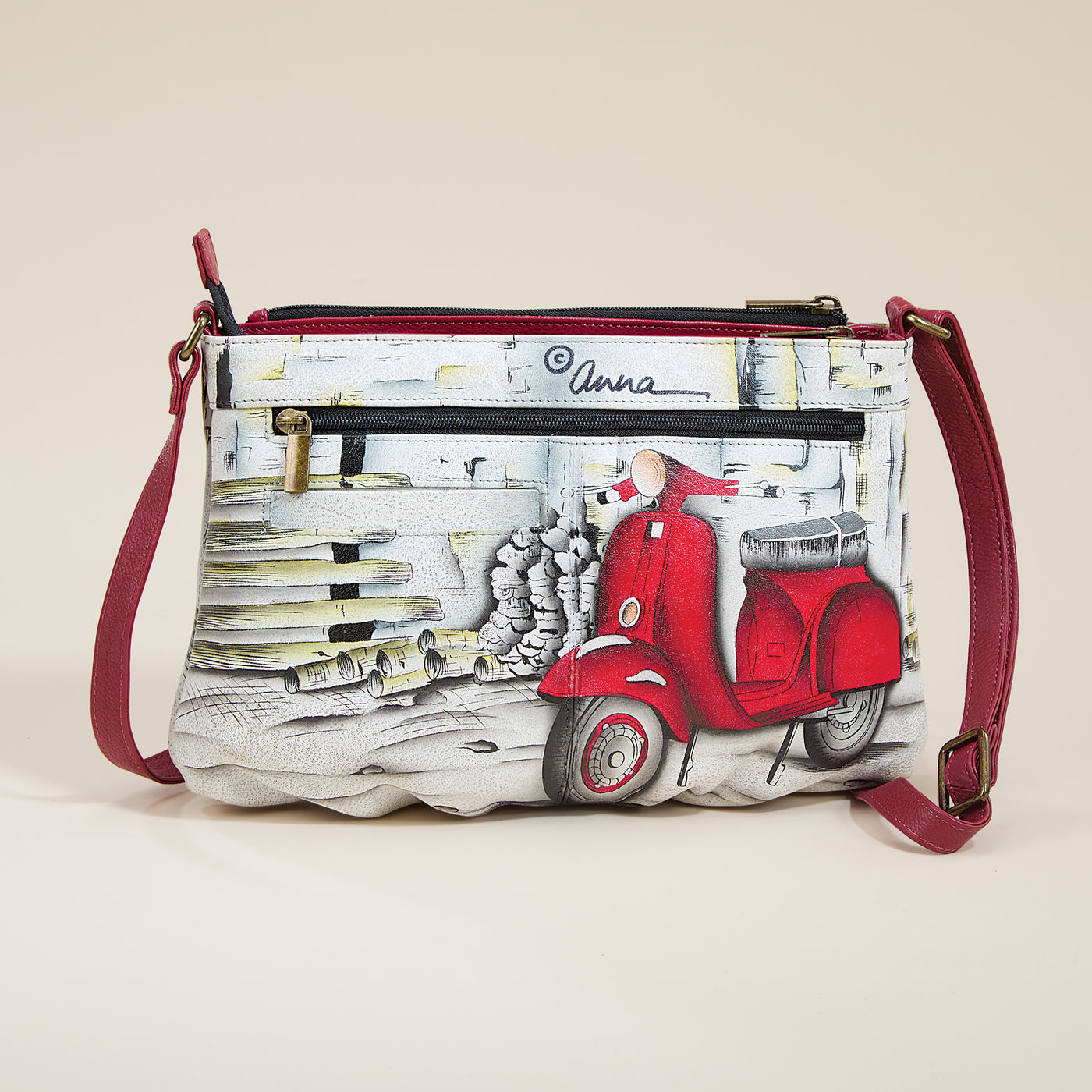 Hand-Painted European Style Crossbody