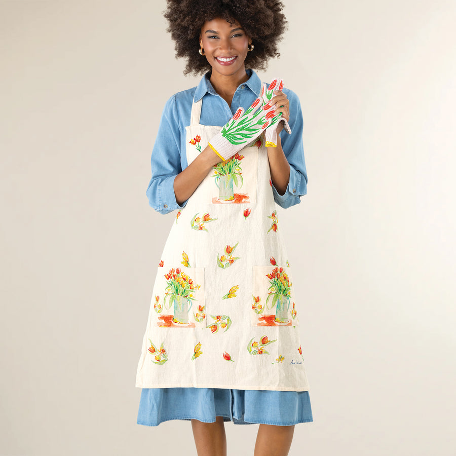 Tender Tulips Apron (Preorder)
