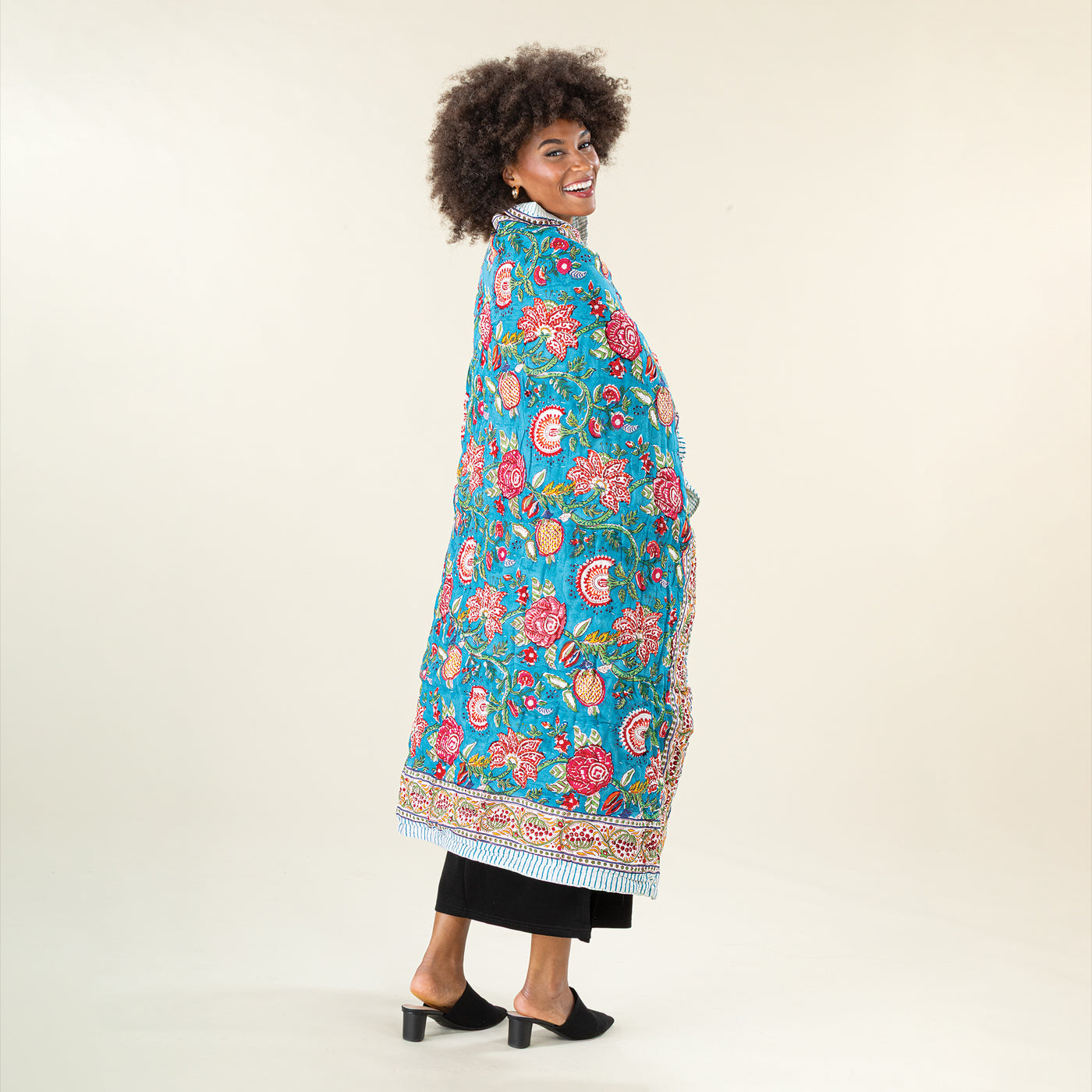 Reversible Floral Block Quilt