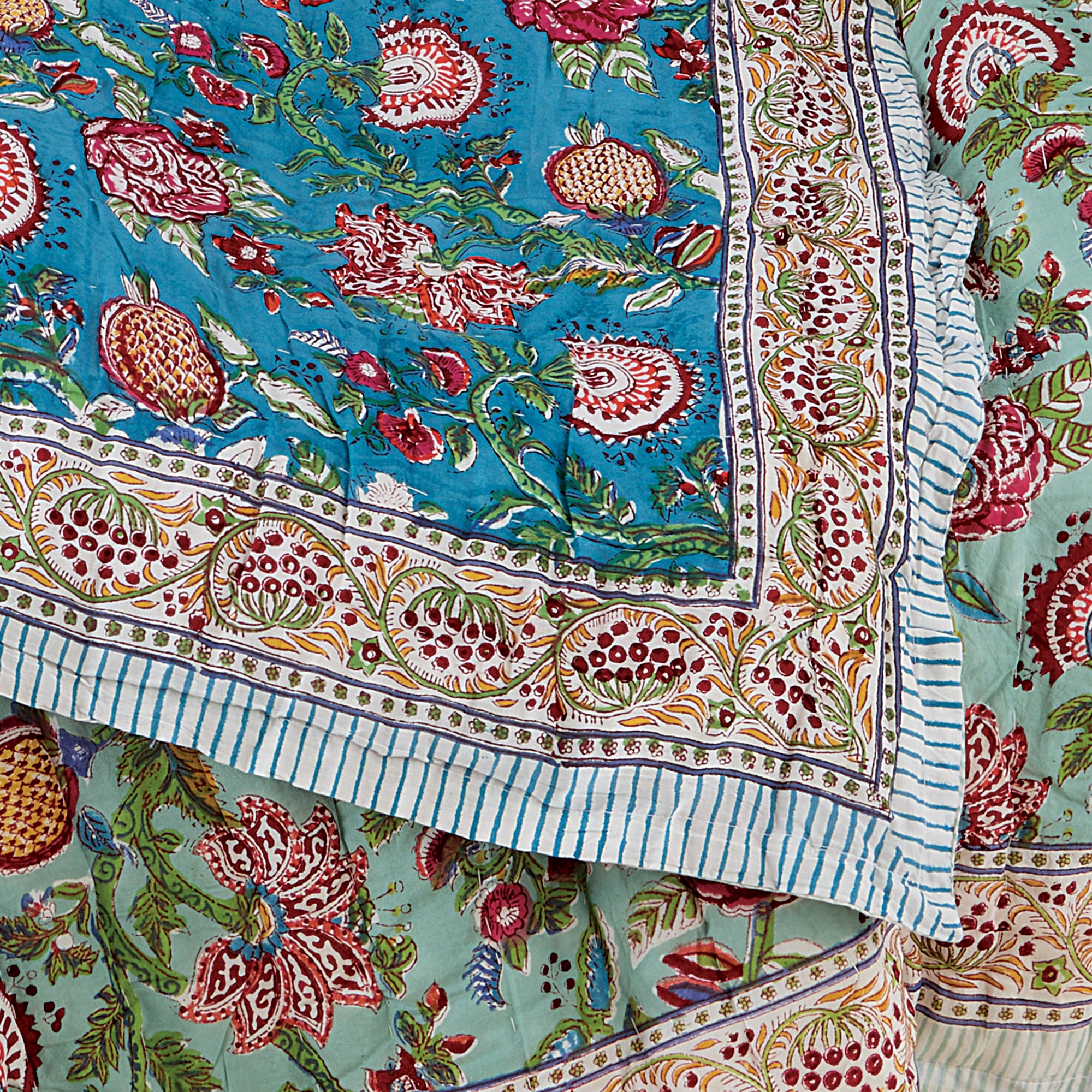 Reversible Floral Block Quilt