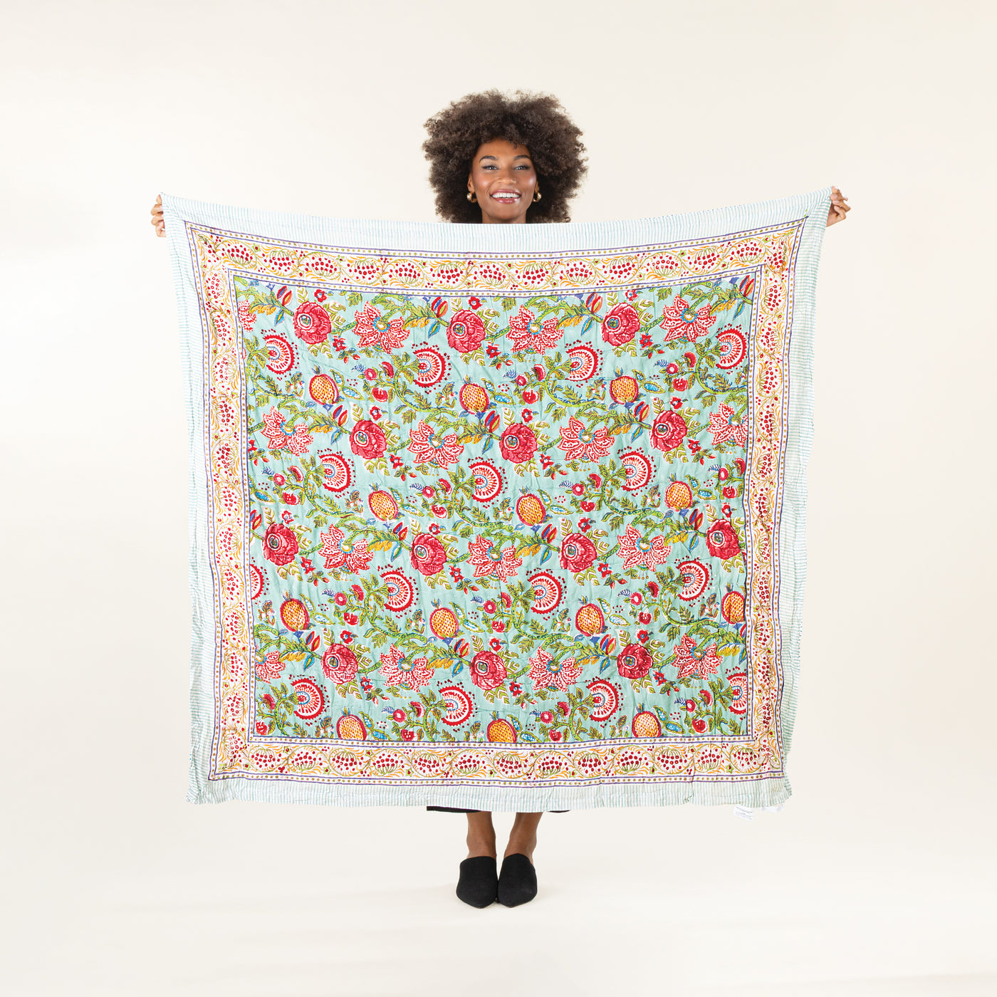 Reversible Floral Block Quilt
