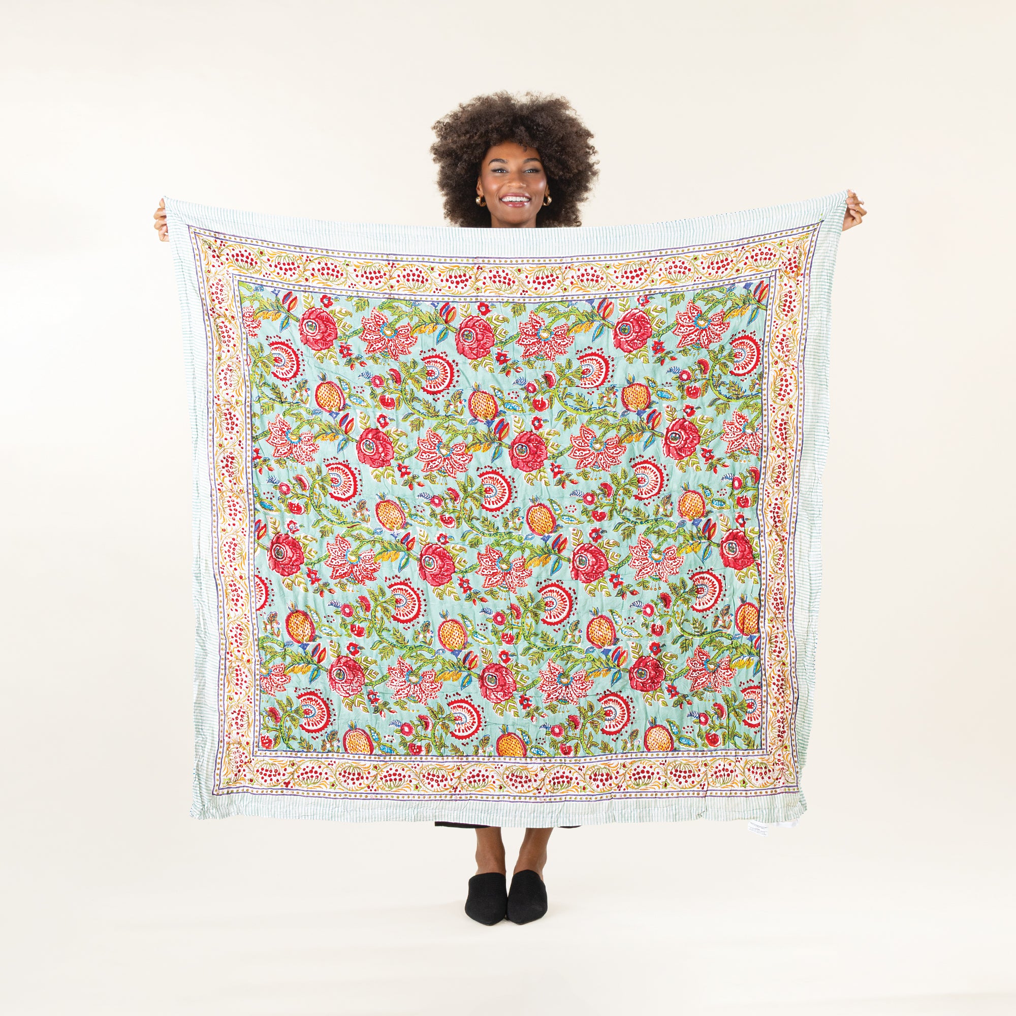 Reversible Floral Block Quilt