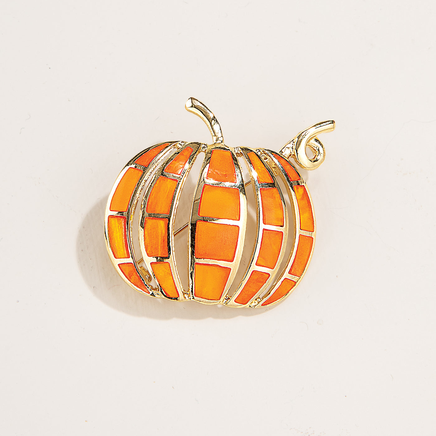 Aurora Opal Pumpkin Brooch (Preorder)