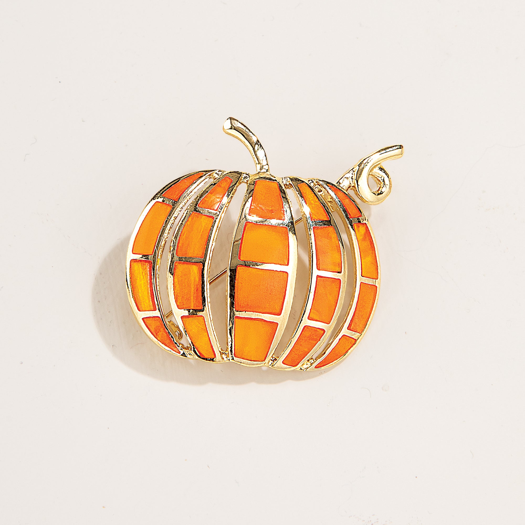 Aurora Opal Pumpkin Brooch (Preorder)