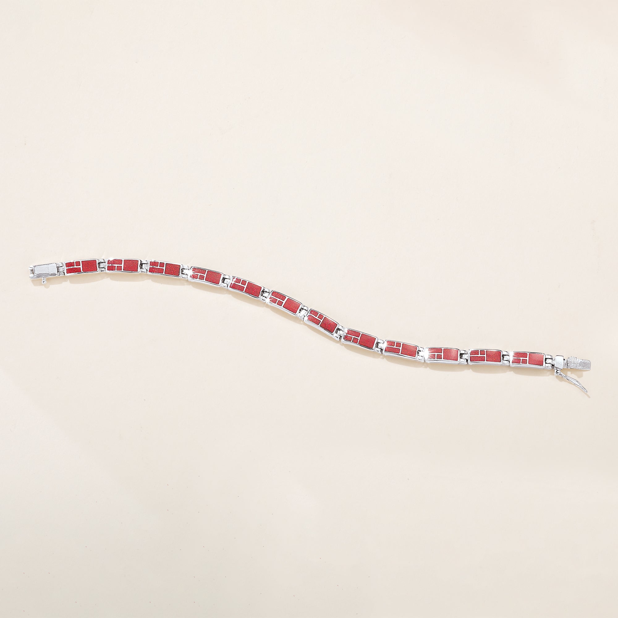 Red Opal Link Bracelet