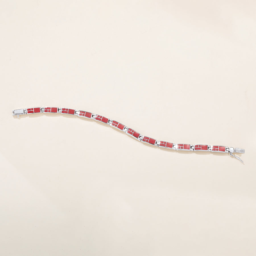 Red Opal Link Bracelet