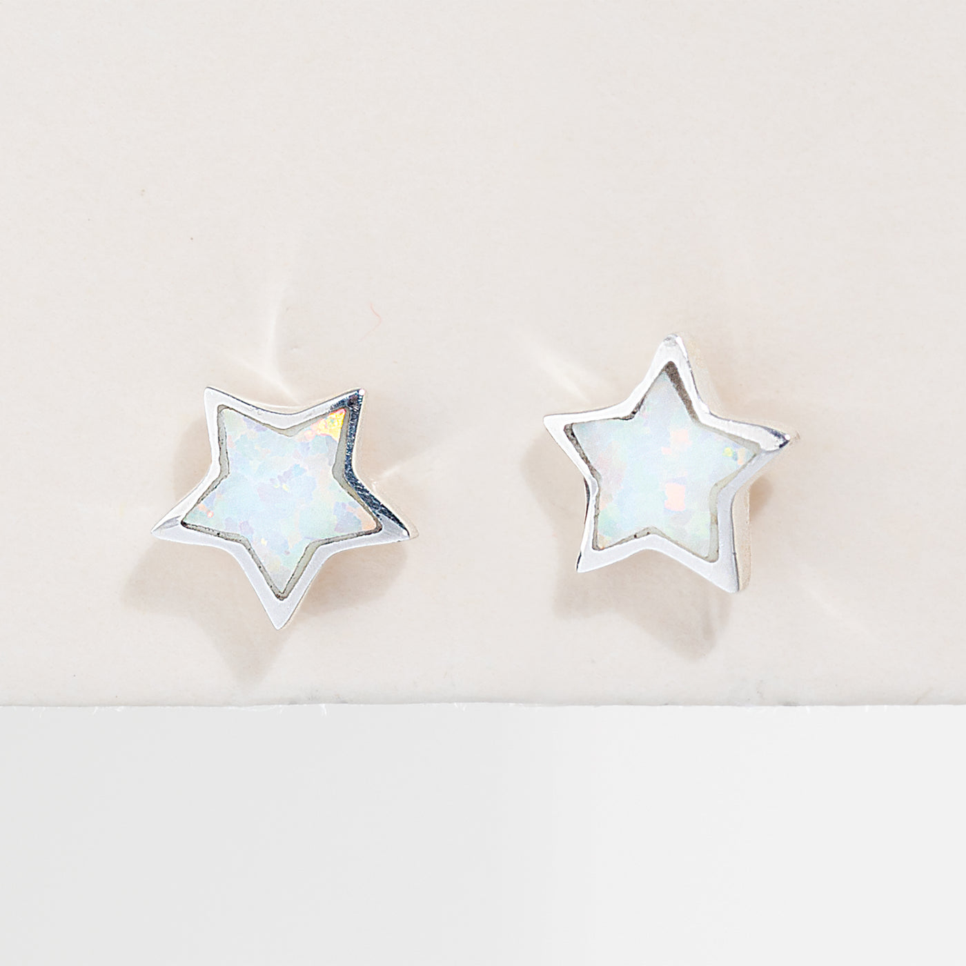 Dazzling Opal Star Earrings