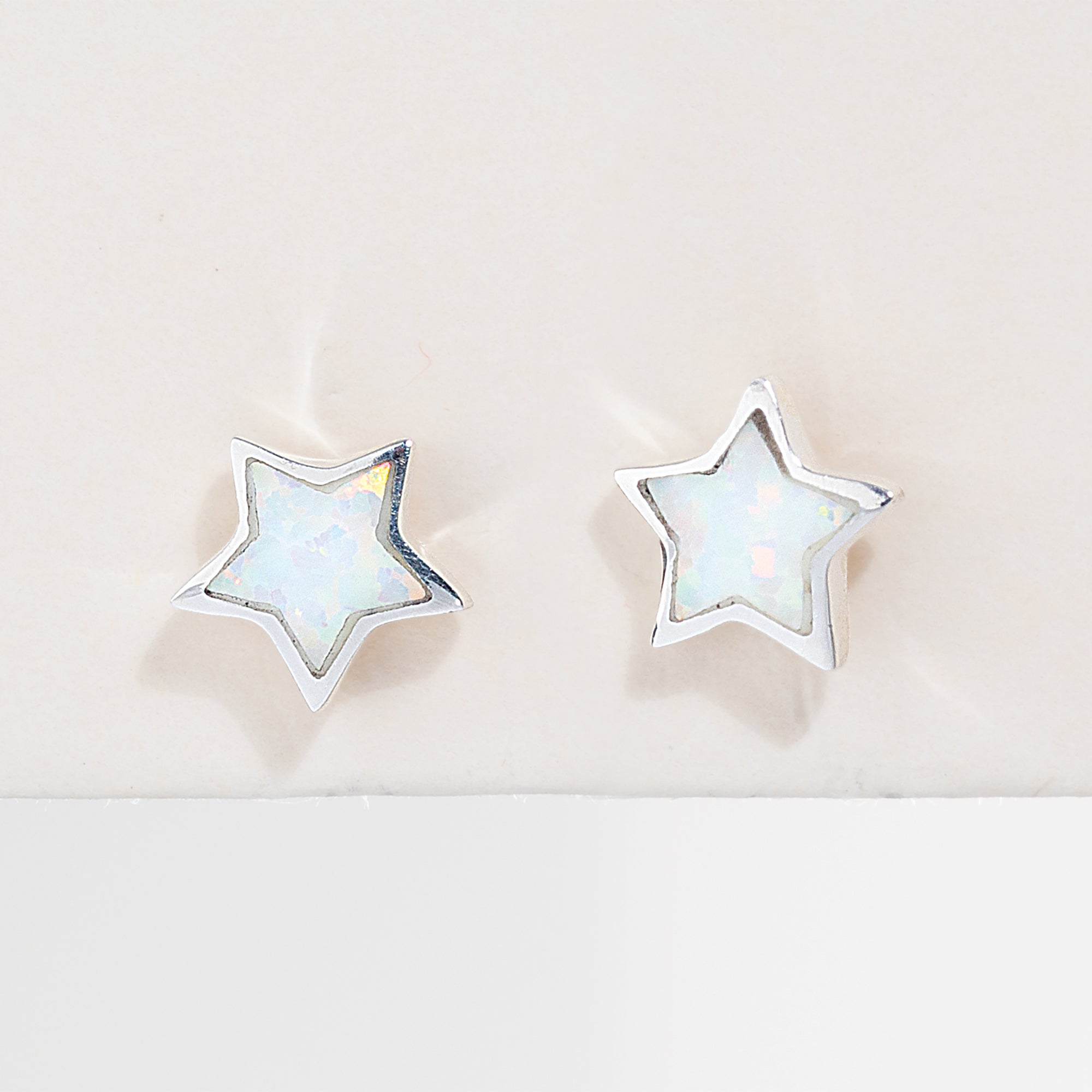 Dazzling Opal Star Earrings