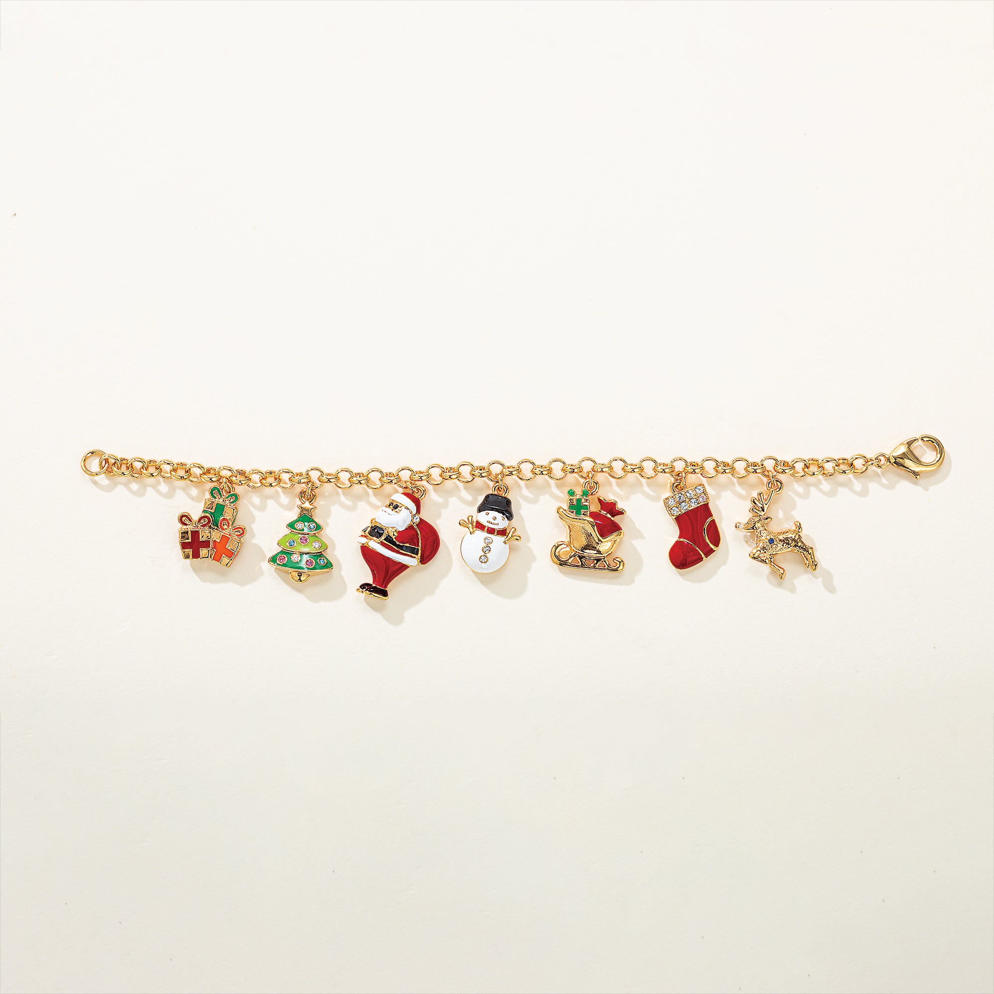 Christmas Icons Charm Bracelet