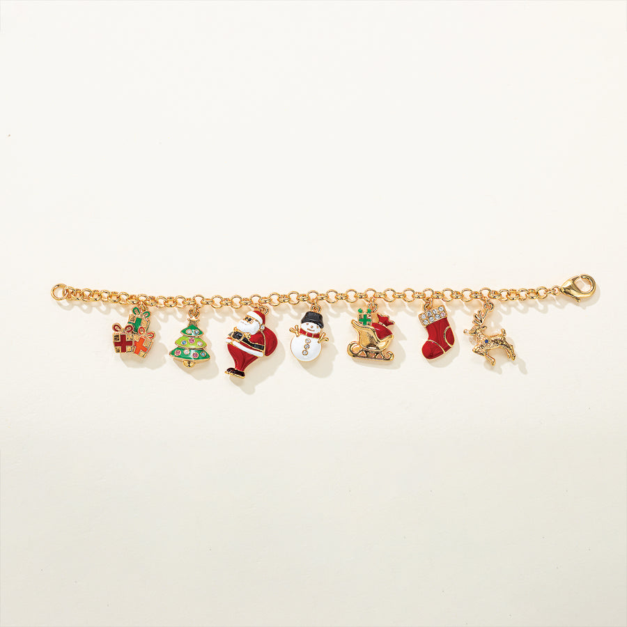 Christmas Icons Charm Bracelet