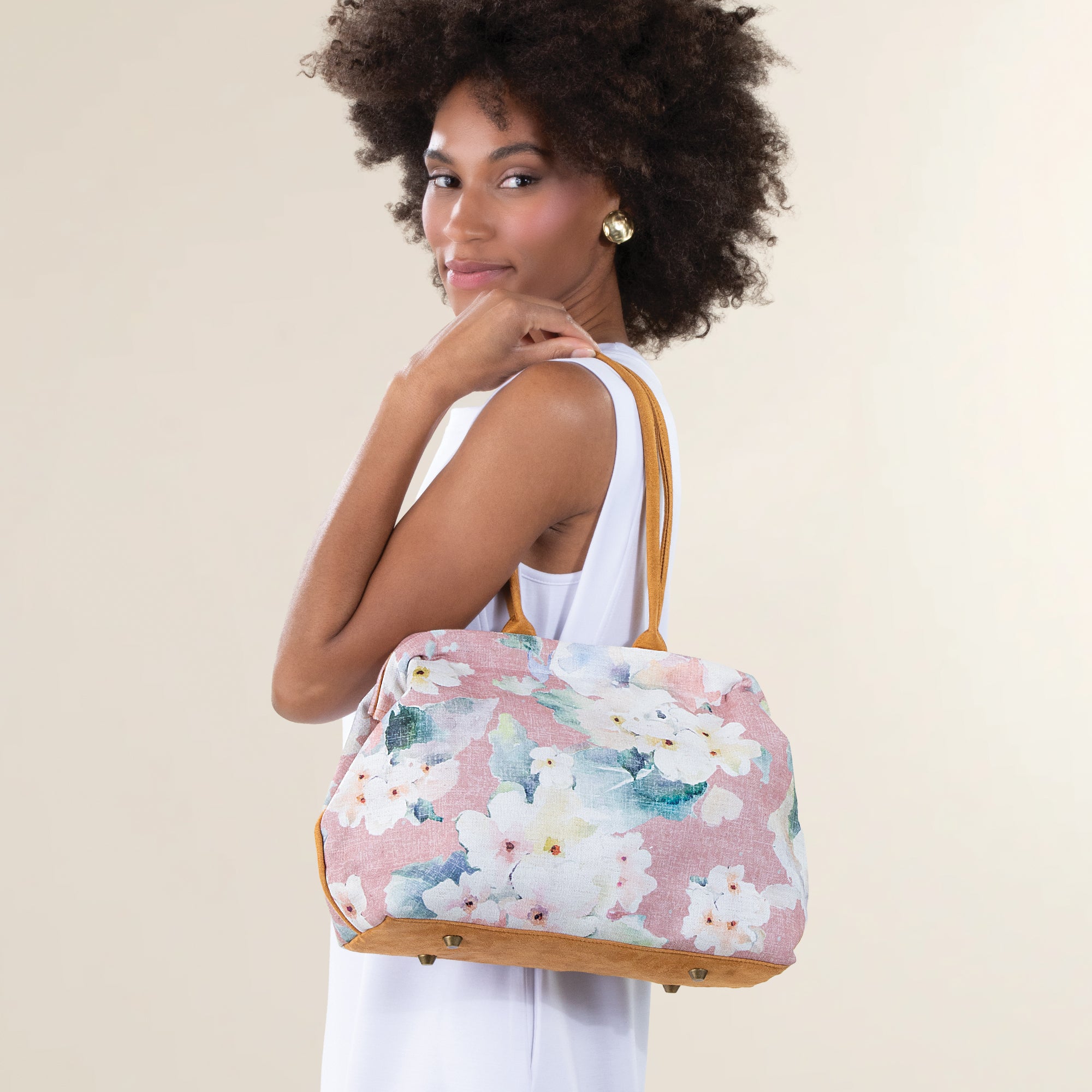 Prettiest Posies Pink Pastel Tote