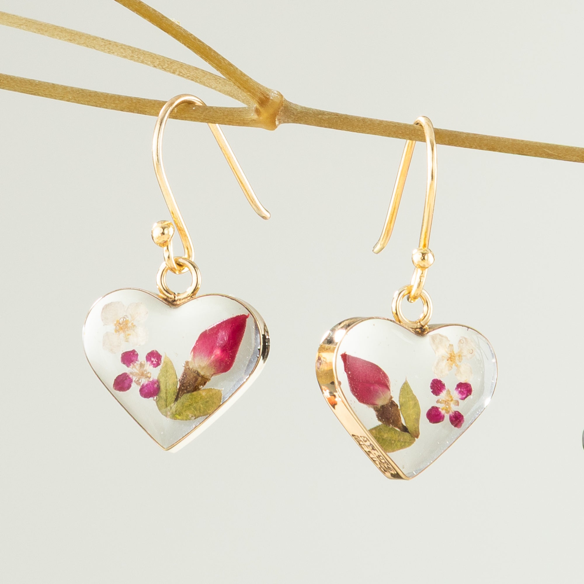 Forever Flowers Heart Earrings