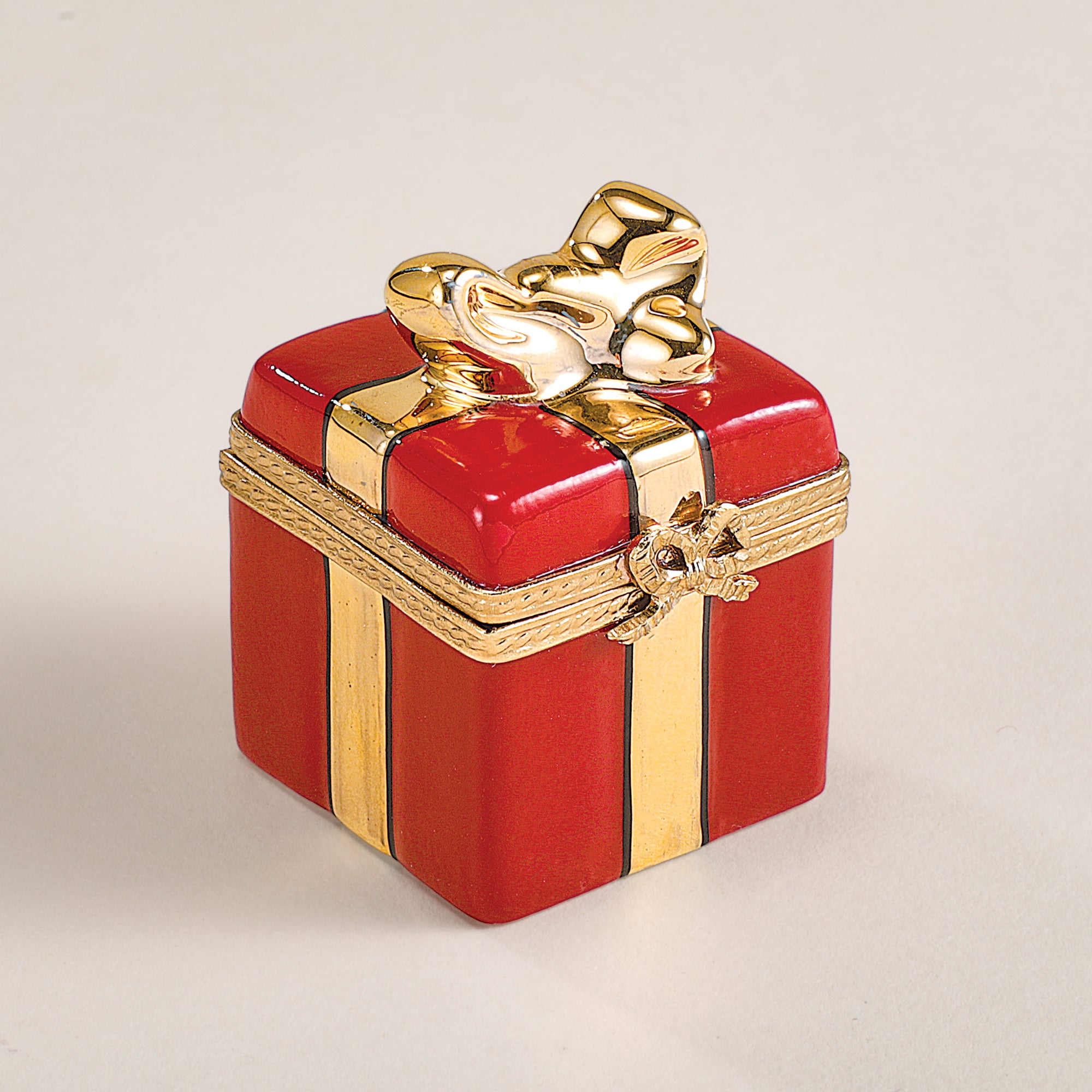 Limoges Porcelain Present Keepsake Box