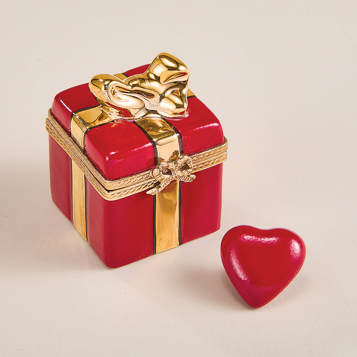 Limoges Porcelain Present Keepsake Box