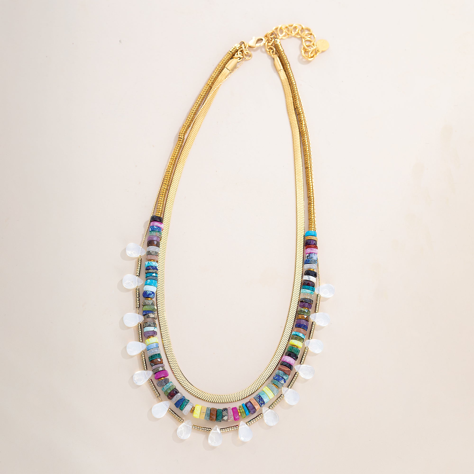 Dreaming In Rainbows Triple Strand Necklace