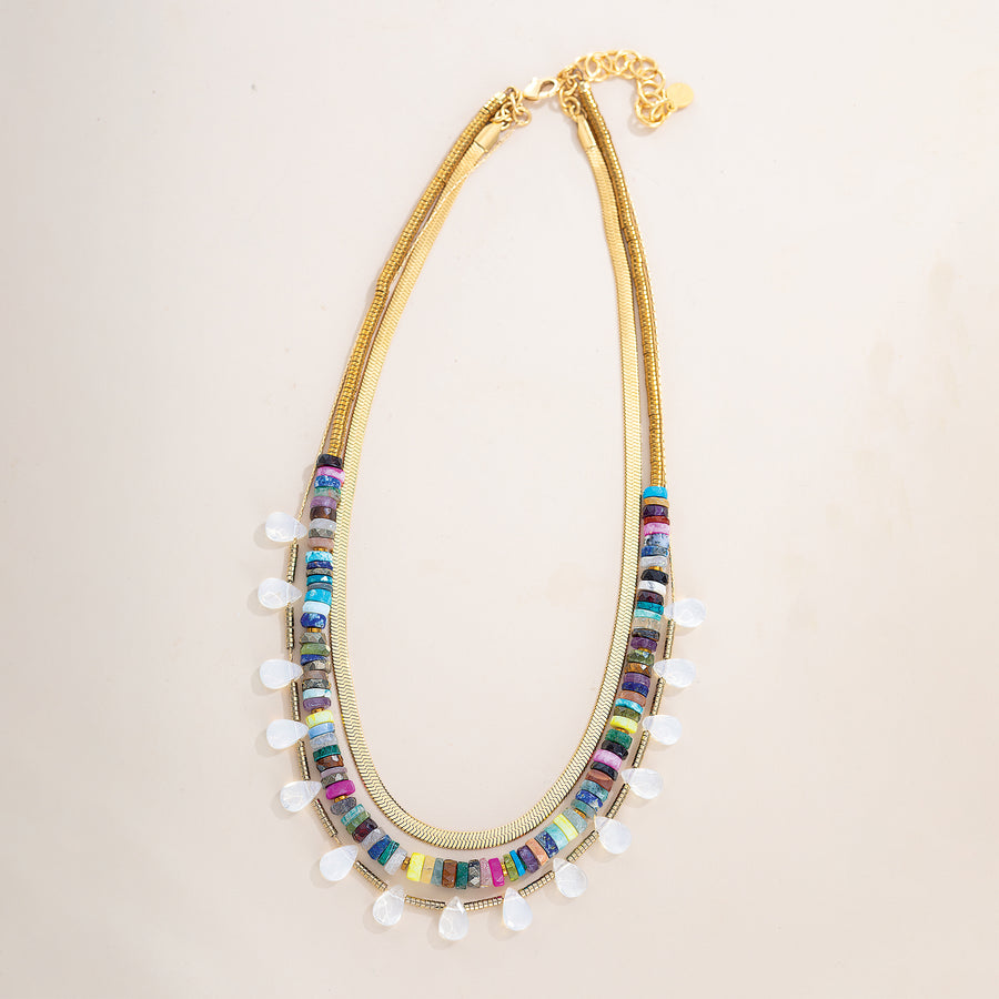 Dreaming In Rainbows Triple Strand Necklace