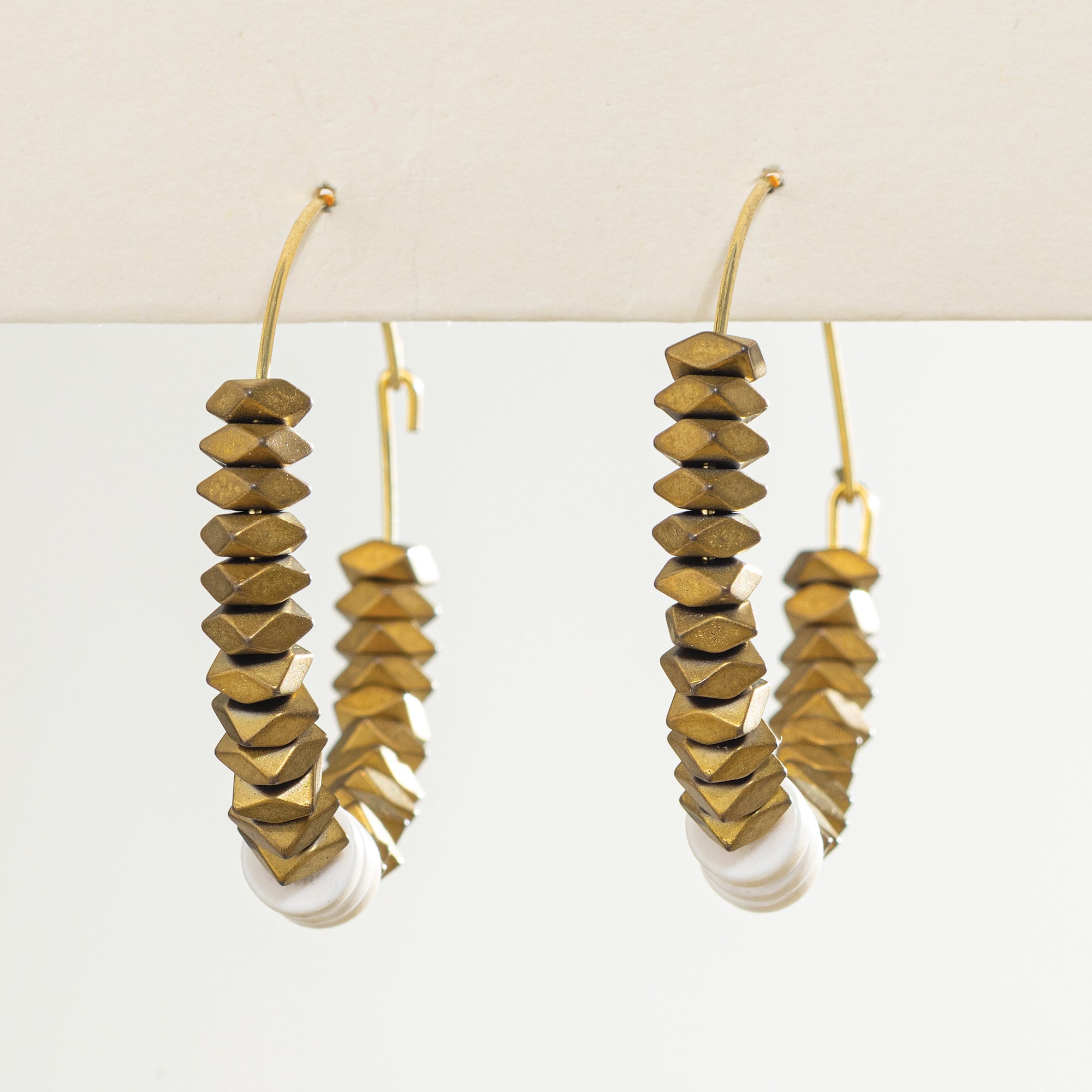 Written in Stones Hoop Earrings