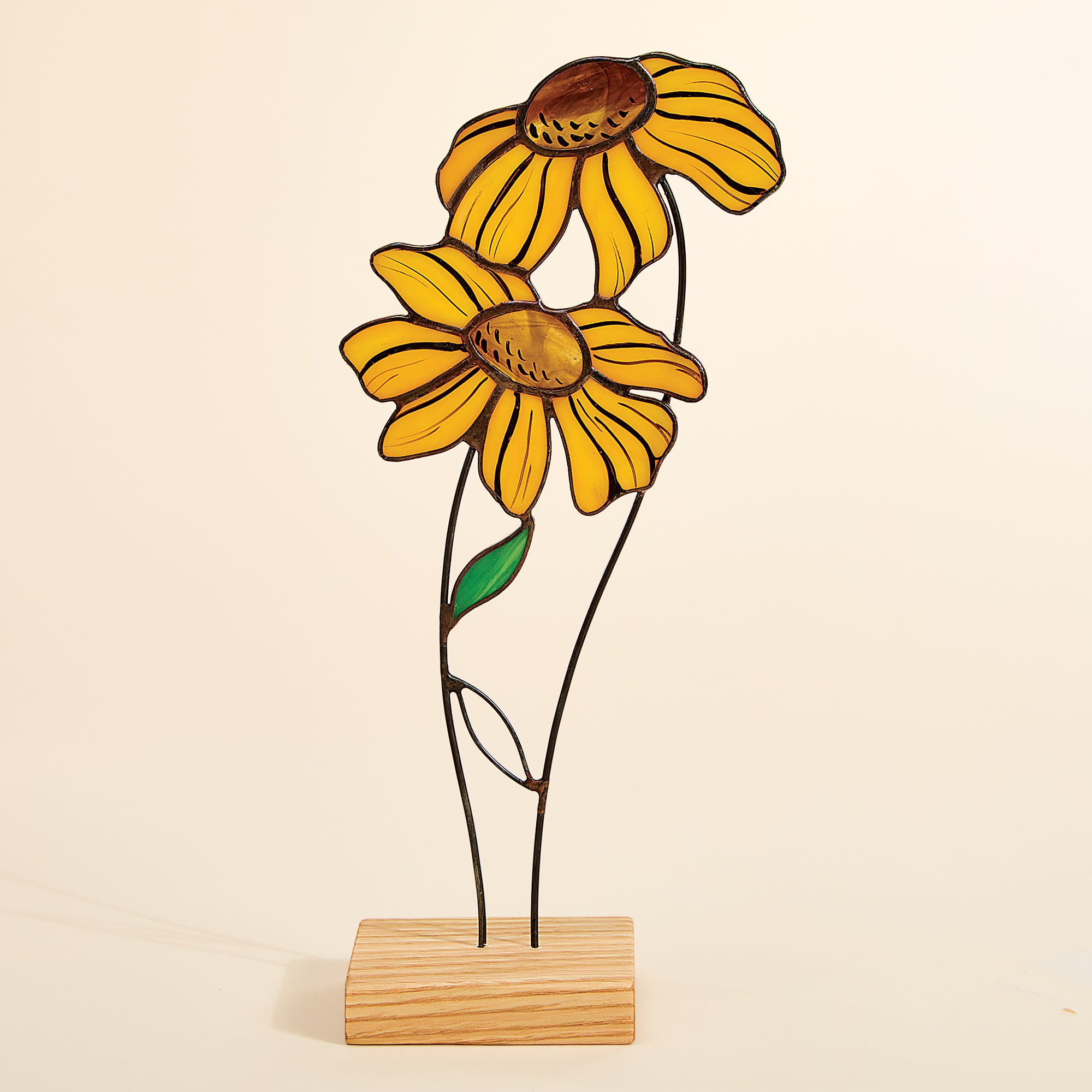 Black Eyed Susan Stained Glass Display (Preorder)