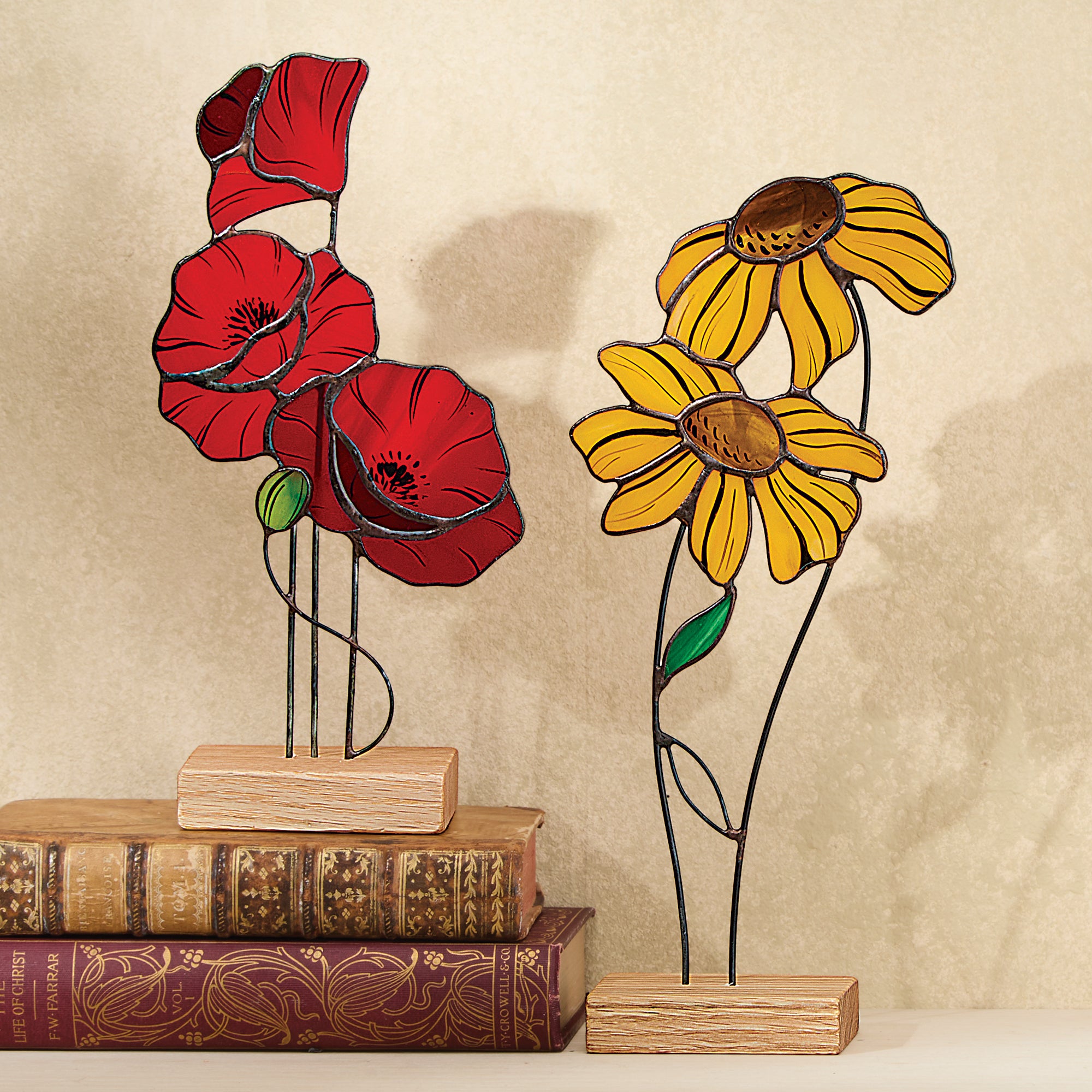 Black Eyed Susan Stained Glass Display (Preorder)