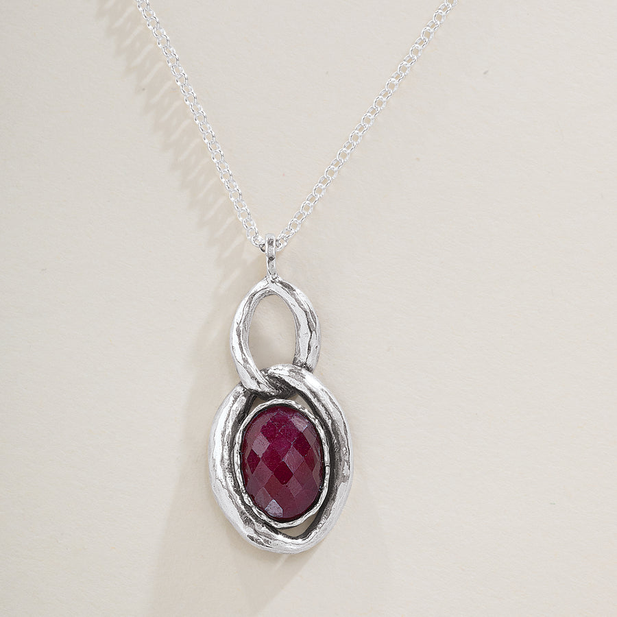 Radiant in Ruby Necklace
