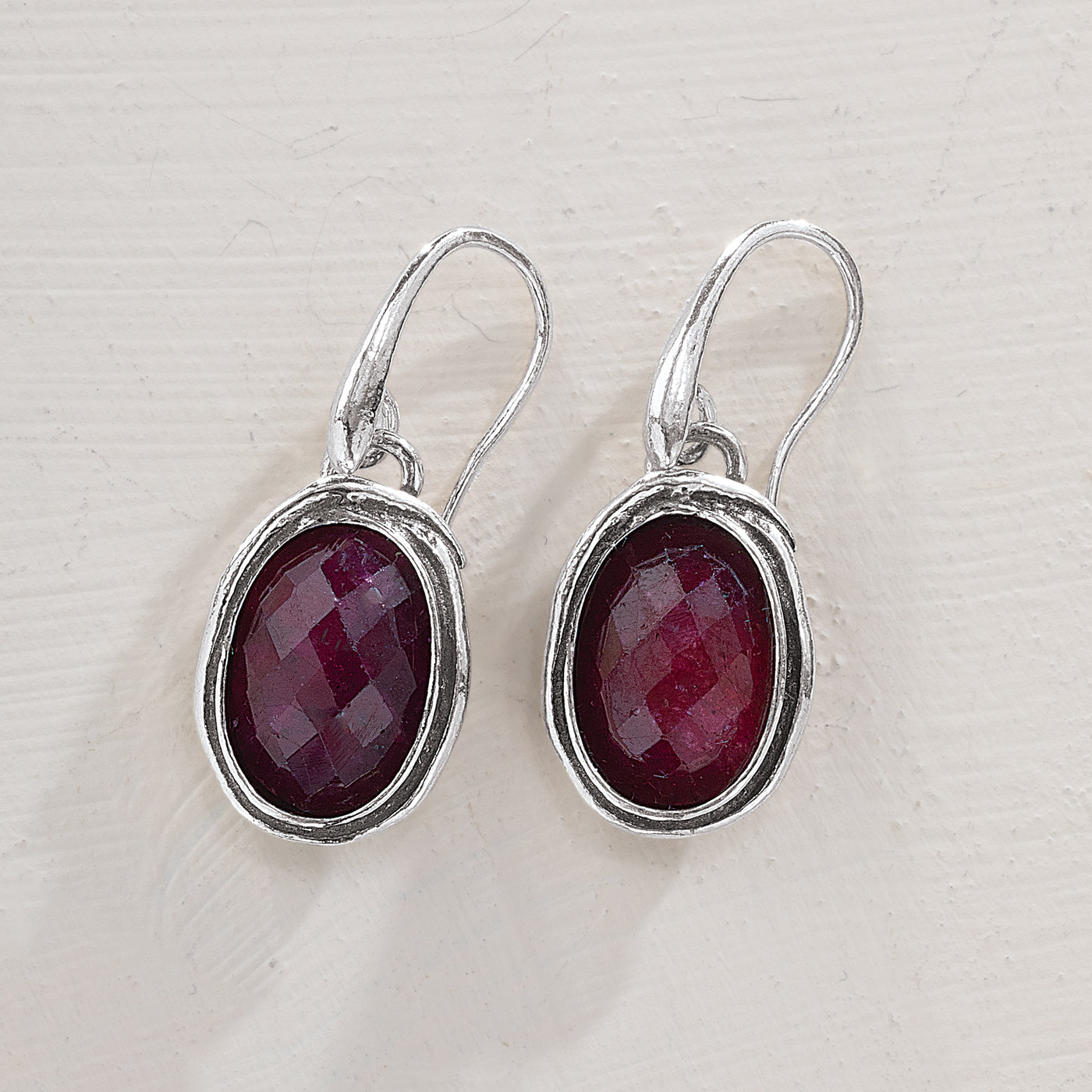 Radiant in Ruby Earrings