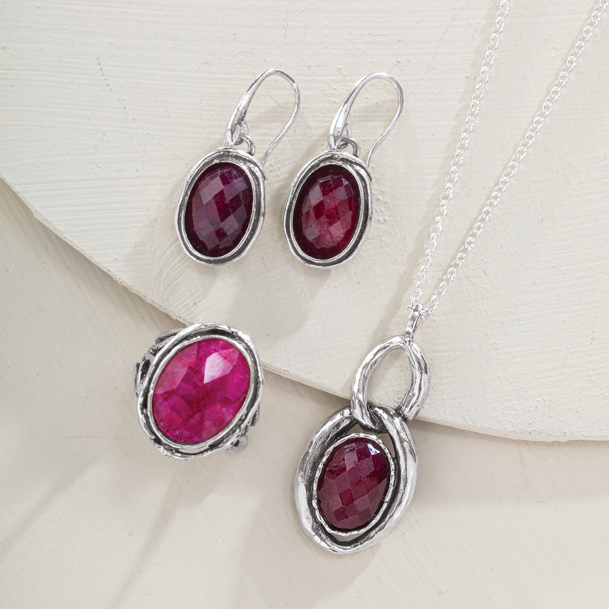 Radiant in Ruby Necklace