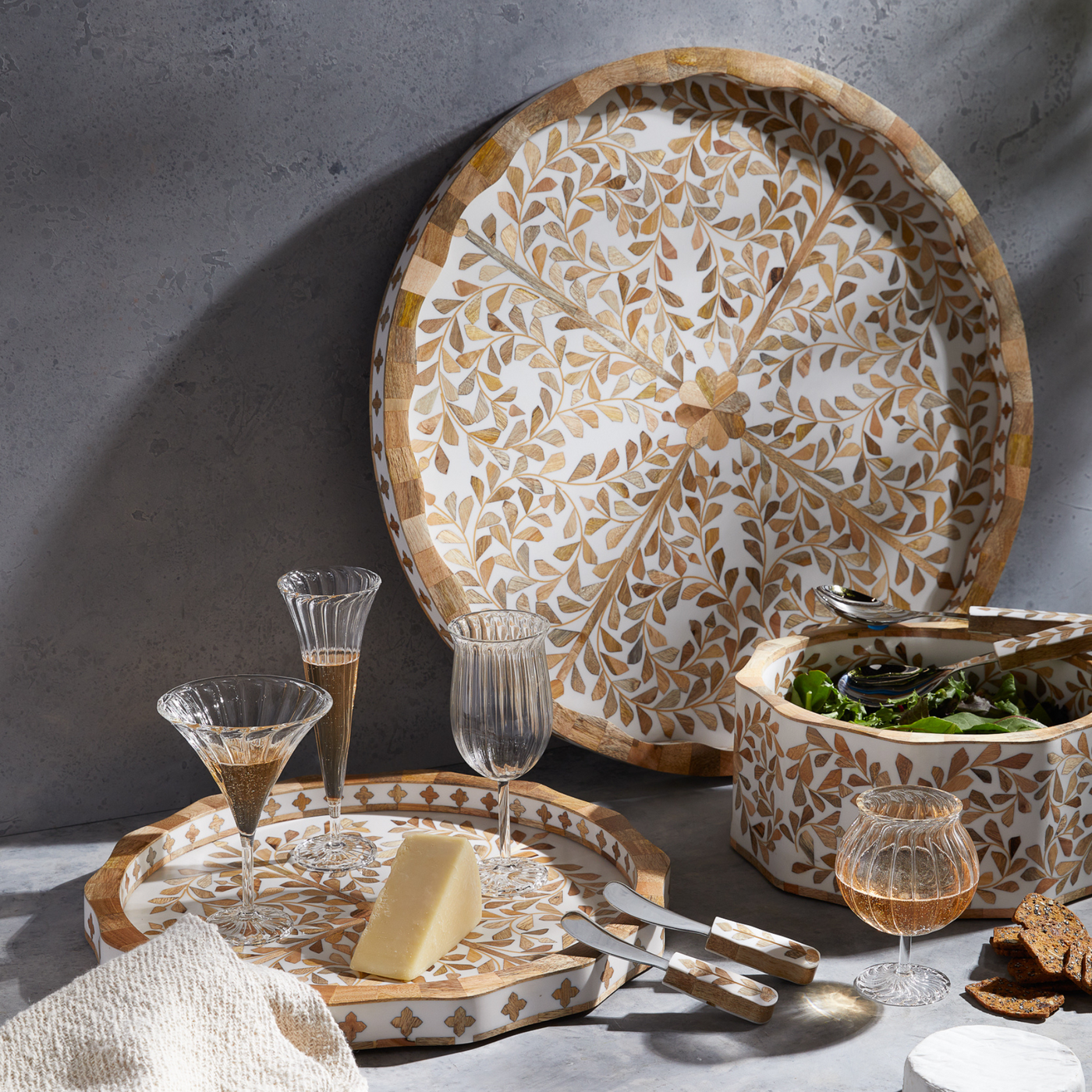 Mya Inlay Serving Set