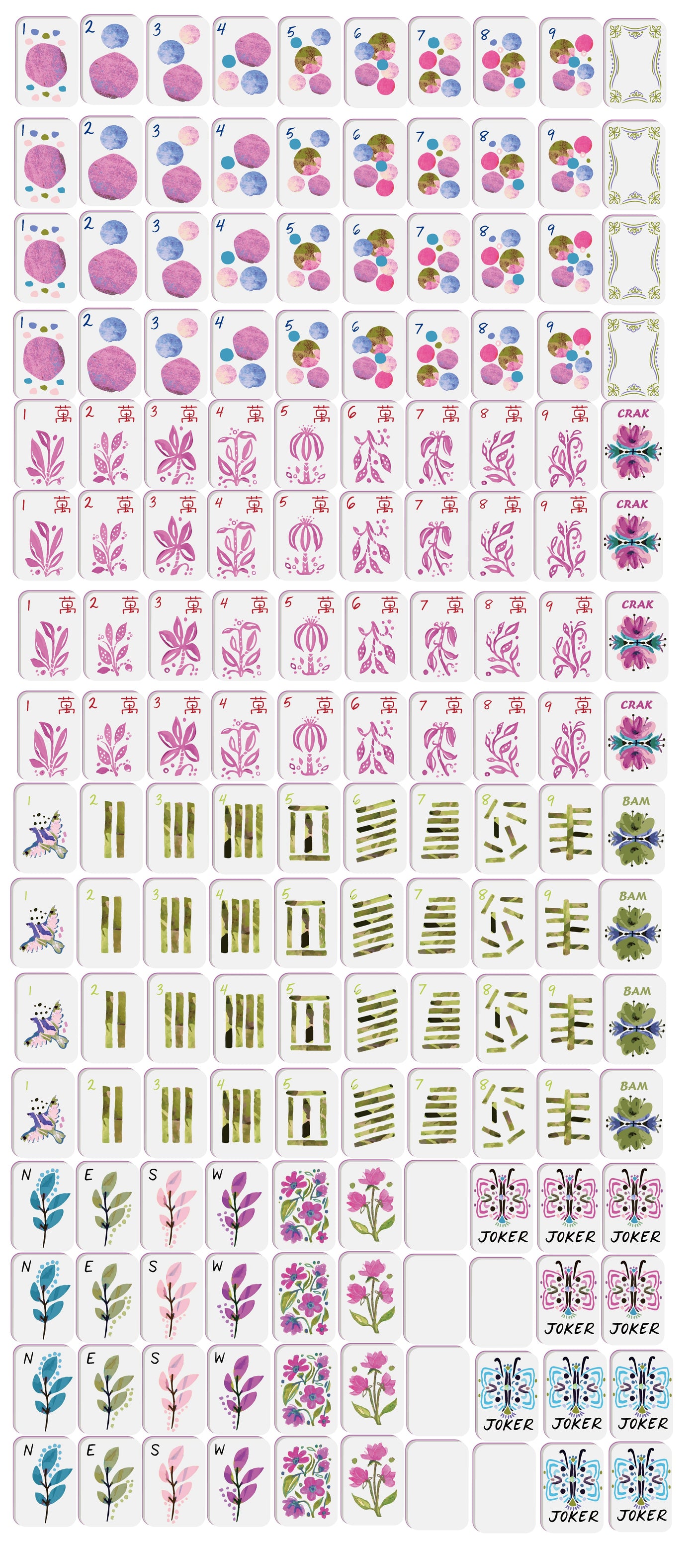 Amina Mahjong Tiles (Preorder)