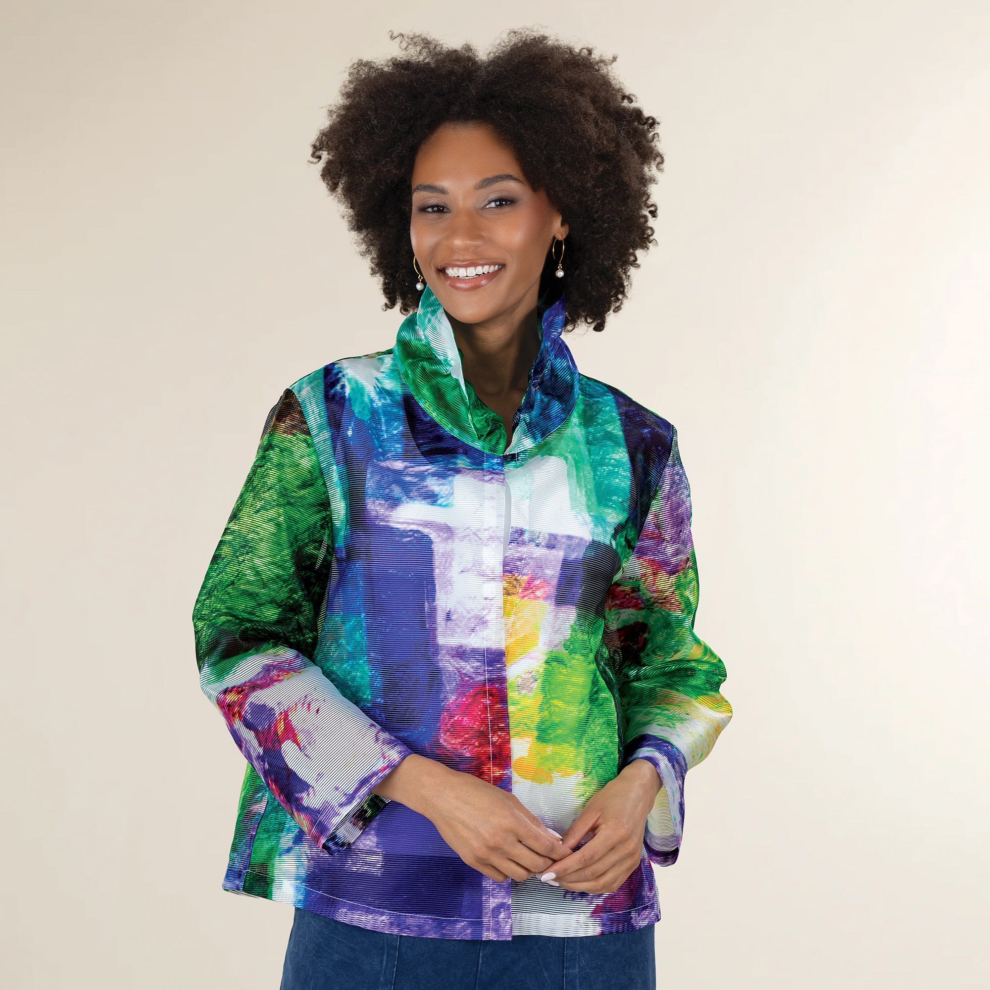 Rainbow Burnout Jacket
