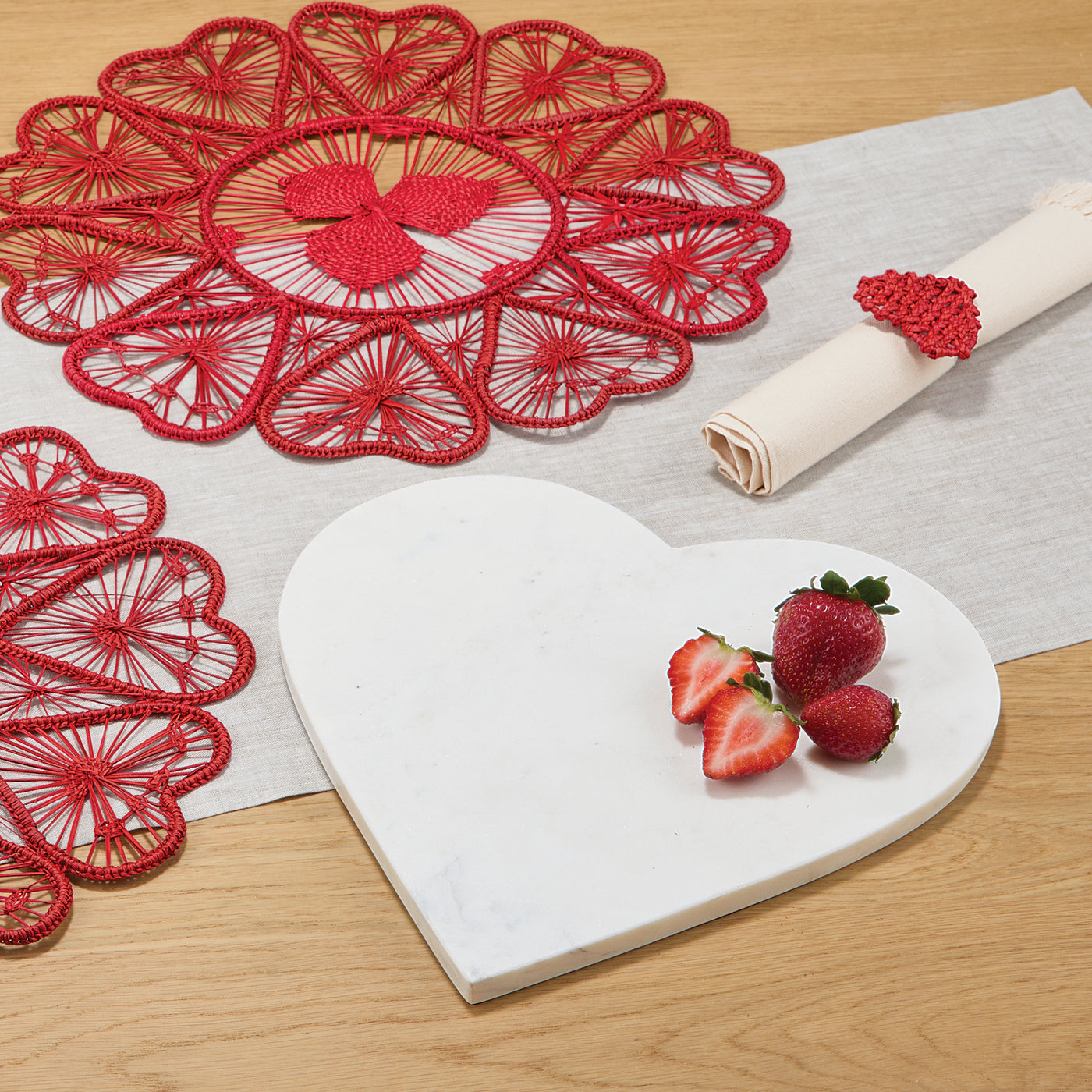 Marble Heart Serving Board