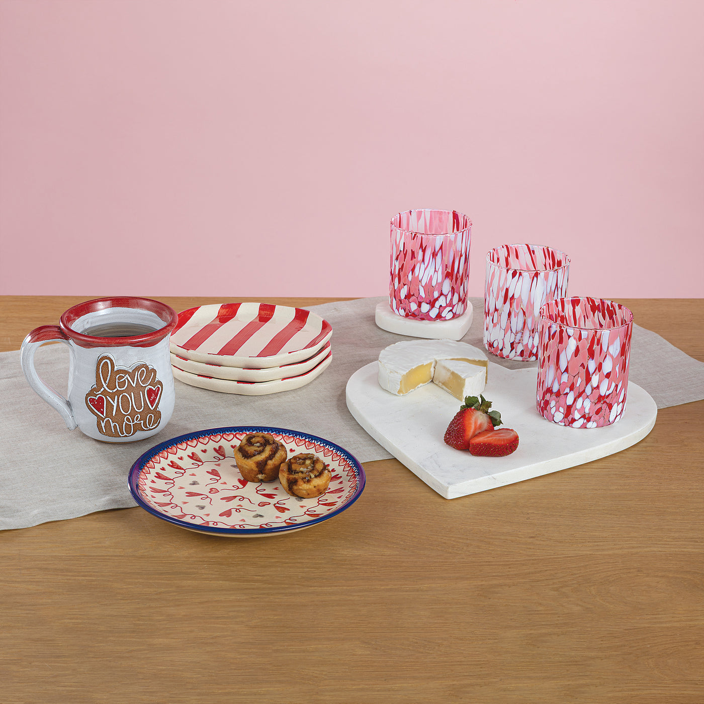 Marble Heart Serving Board