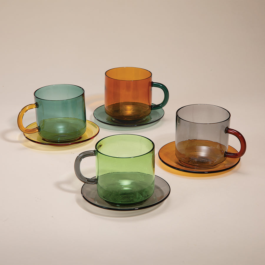 Jewel-Toned Peridot Glass Mug