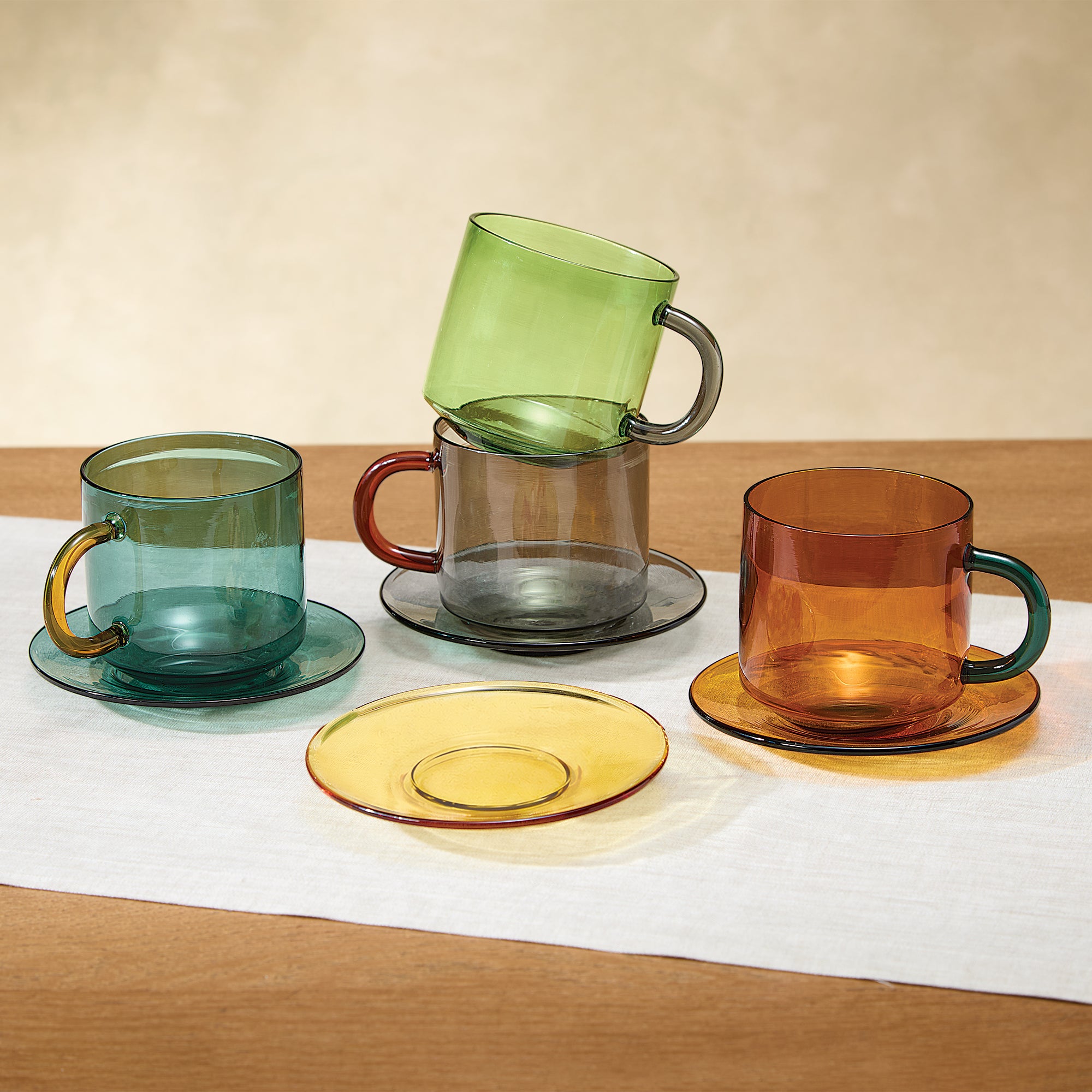 Jewel-Toned Peridot Glass Mug