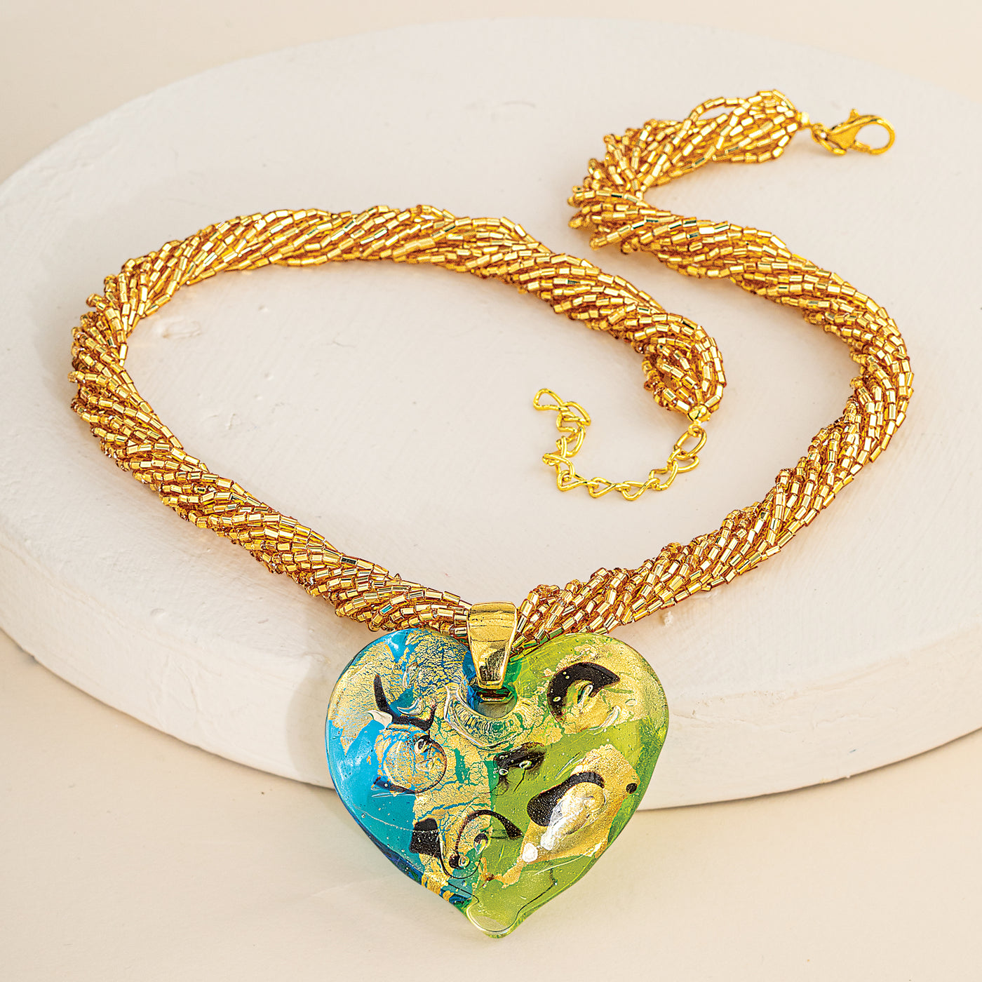 Take It To Heart Murano Glass Necklace