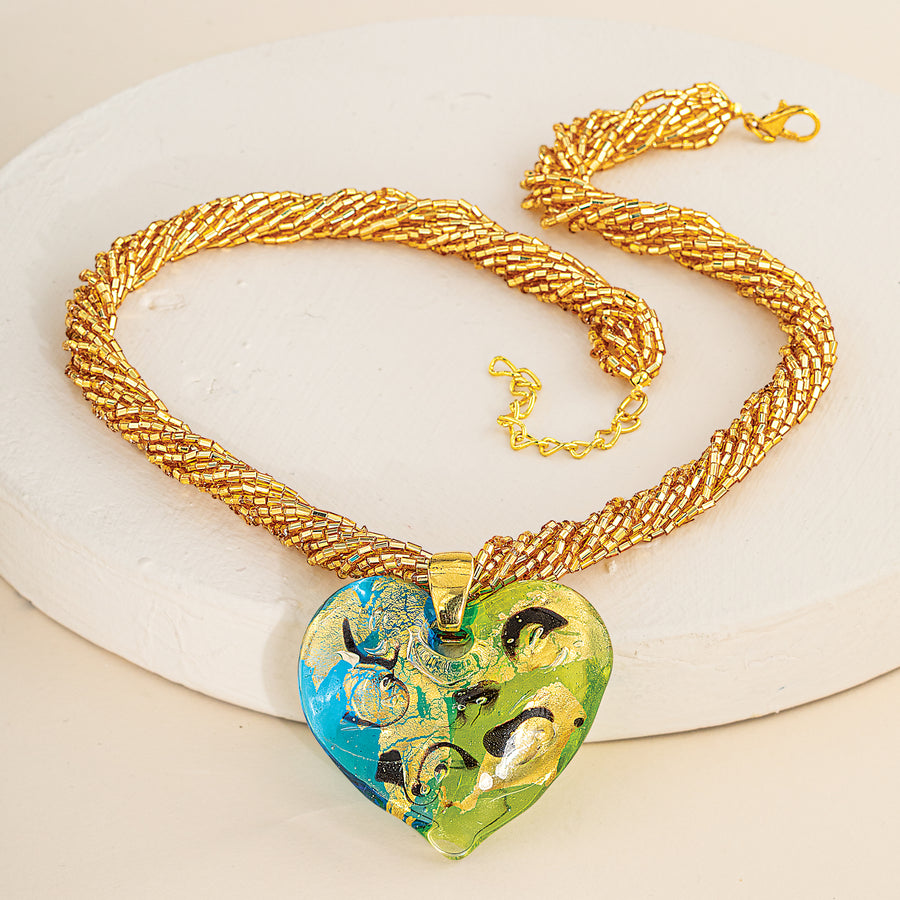 Take It To Heart Murano Glass Necklace