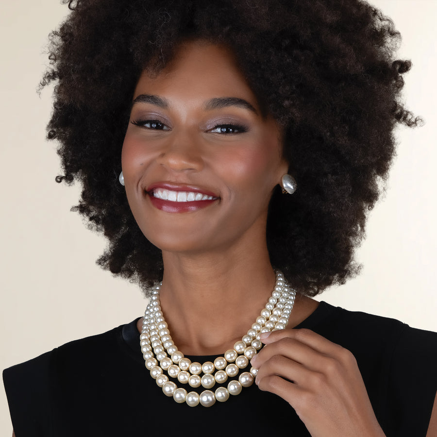 Murano Glass Cristalli e Perle Statement Necklace (Preorder)