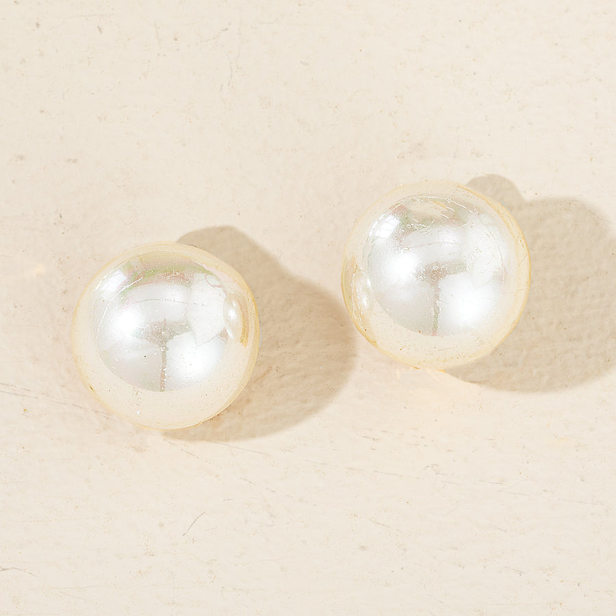 Murano Glass Pearl Classic Clip-On Earrings