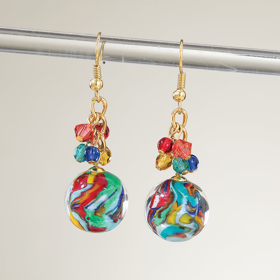 Murano Glass & Crystal Earrings