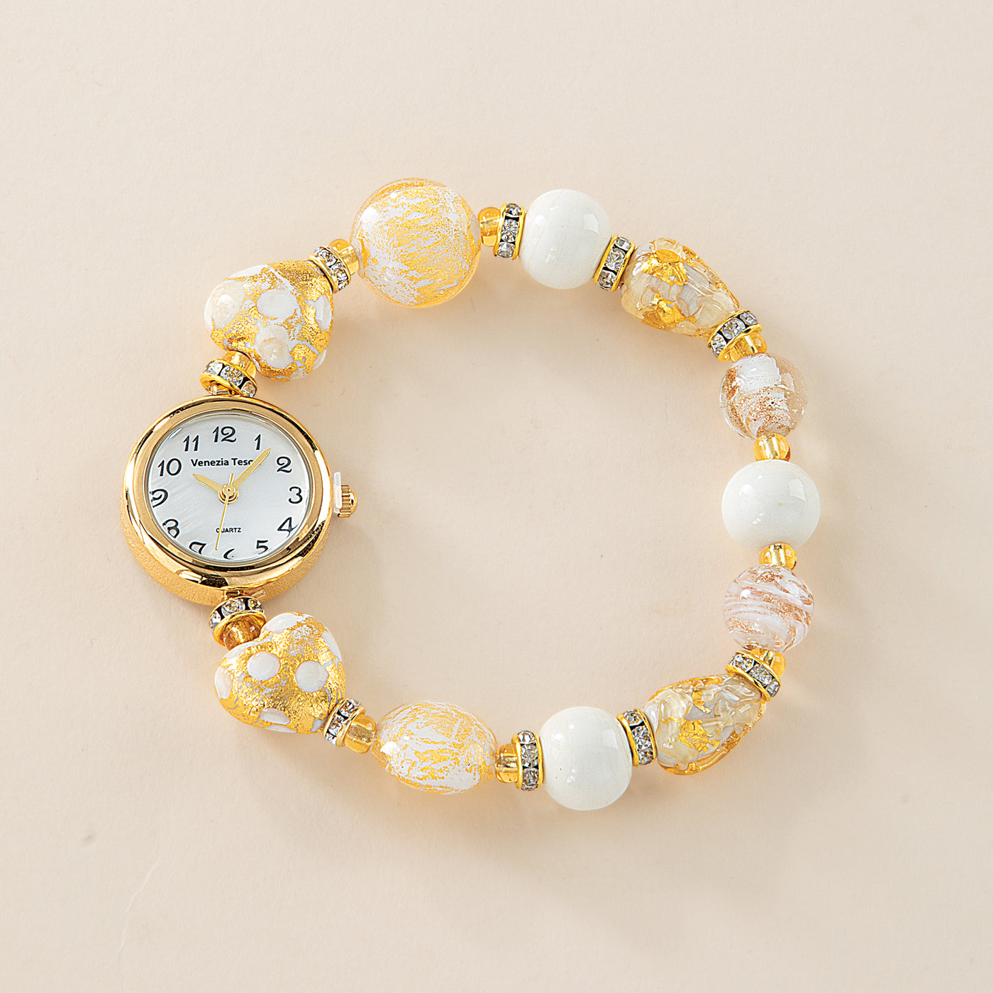 Murano Glass Have A Heart Stretch Watch