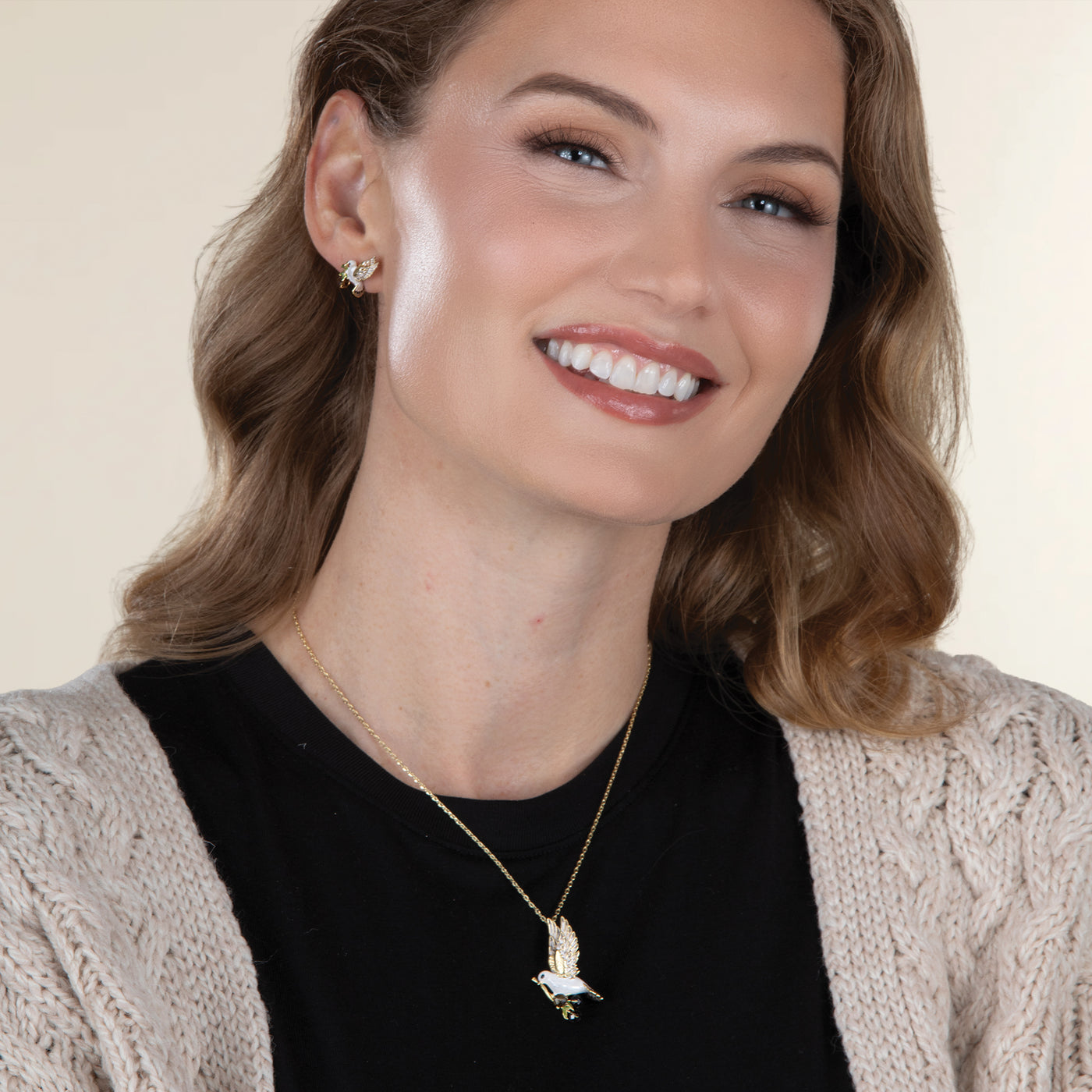 Peace Dove Pendant Necklace